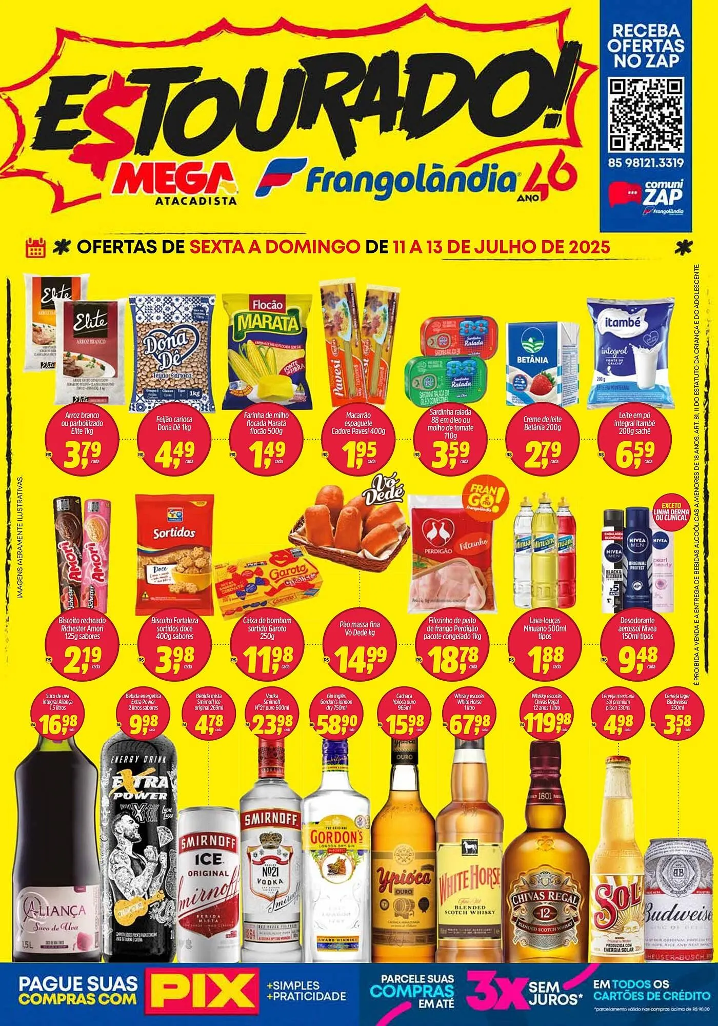 Encarte de Ofertas Frangolândia 10 de julho até 13 de julho 2025 - Pagina 1