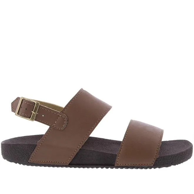 Sandália Mac & Jac Tiras Fivela Marrom