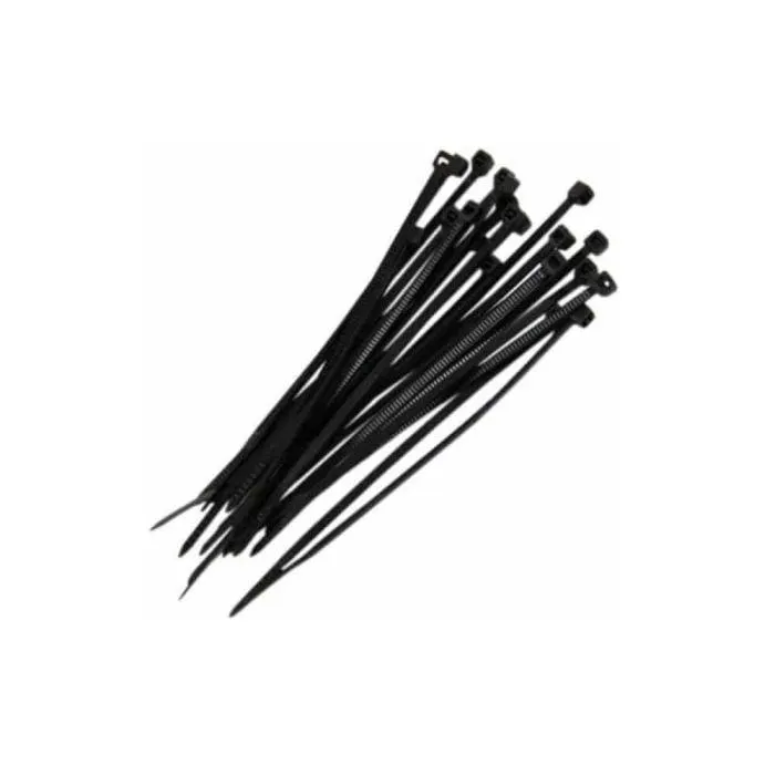 Abraçadeira Nylon 30 x 0,37 cm Hulter 100 Peças Preta HT13003UVPP