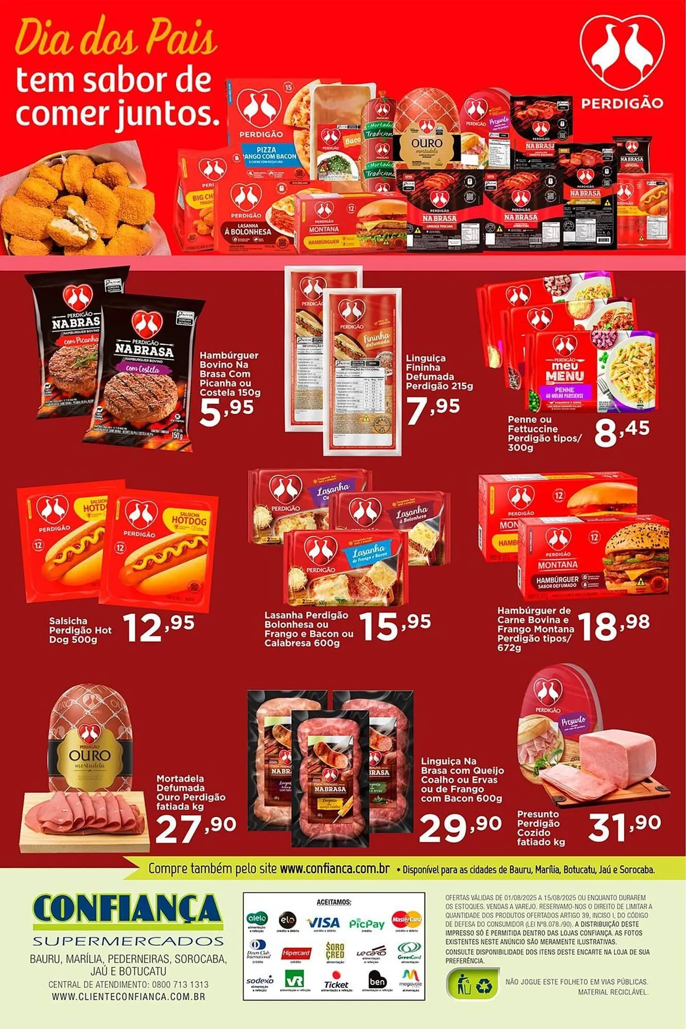 Encarte de Catálogo Confiança Supermercados 1 de agosto até 15 de agosto 2025 - Pagina 12
