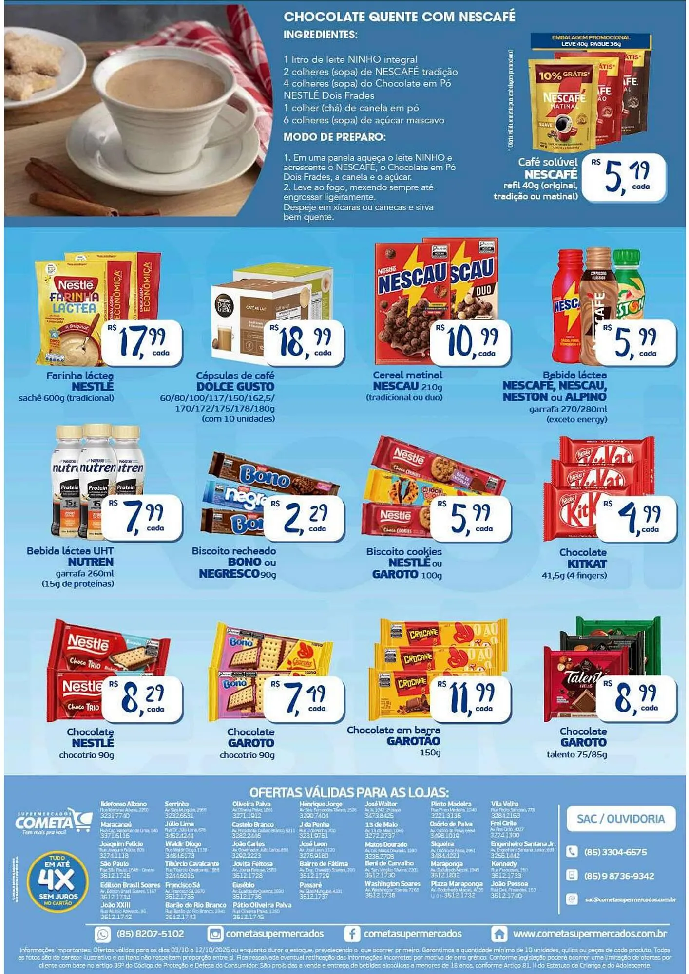Encarte de Encarte Cometa Supermercados 3 de outubro até 12 de outubro 2025 - Pagina 2