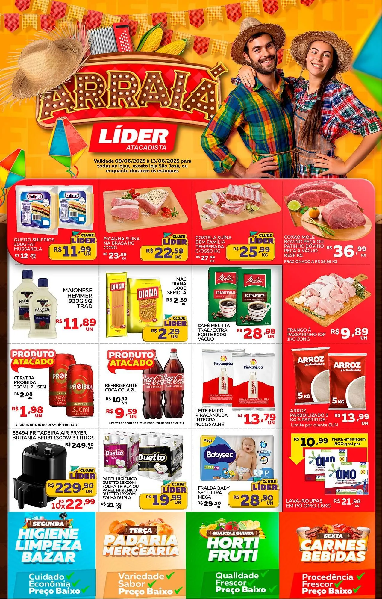 Encarte de Catálogo Lider Atacadista 9 de junho até 13 de junho 2025 - Pagina 1