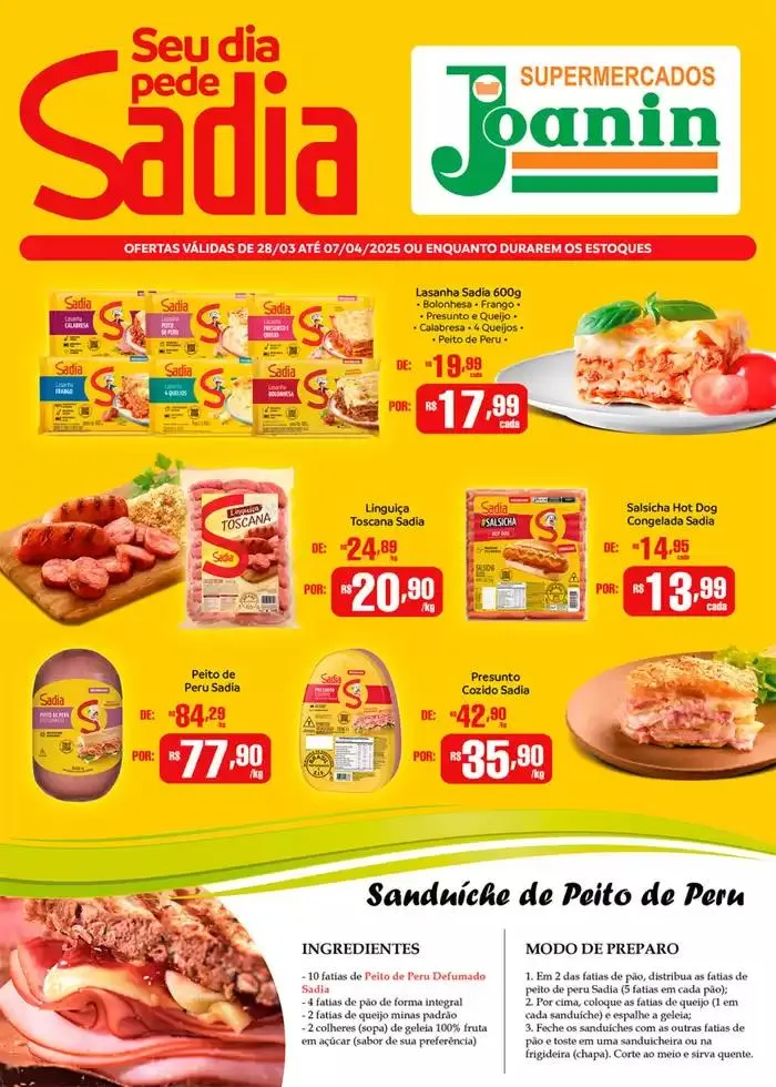 Encarte de Encarte Supermercados Joanin 28 de março até 7 de abril 2025 - Pagina 1