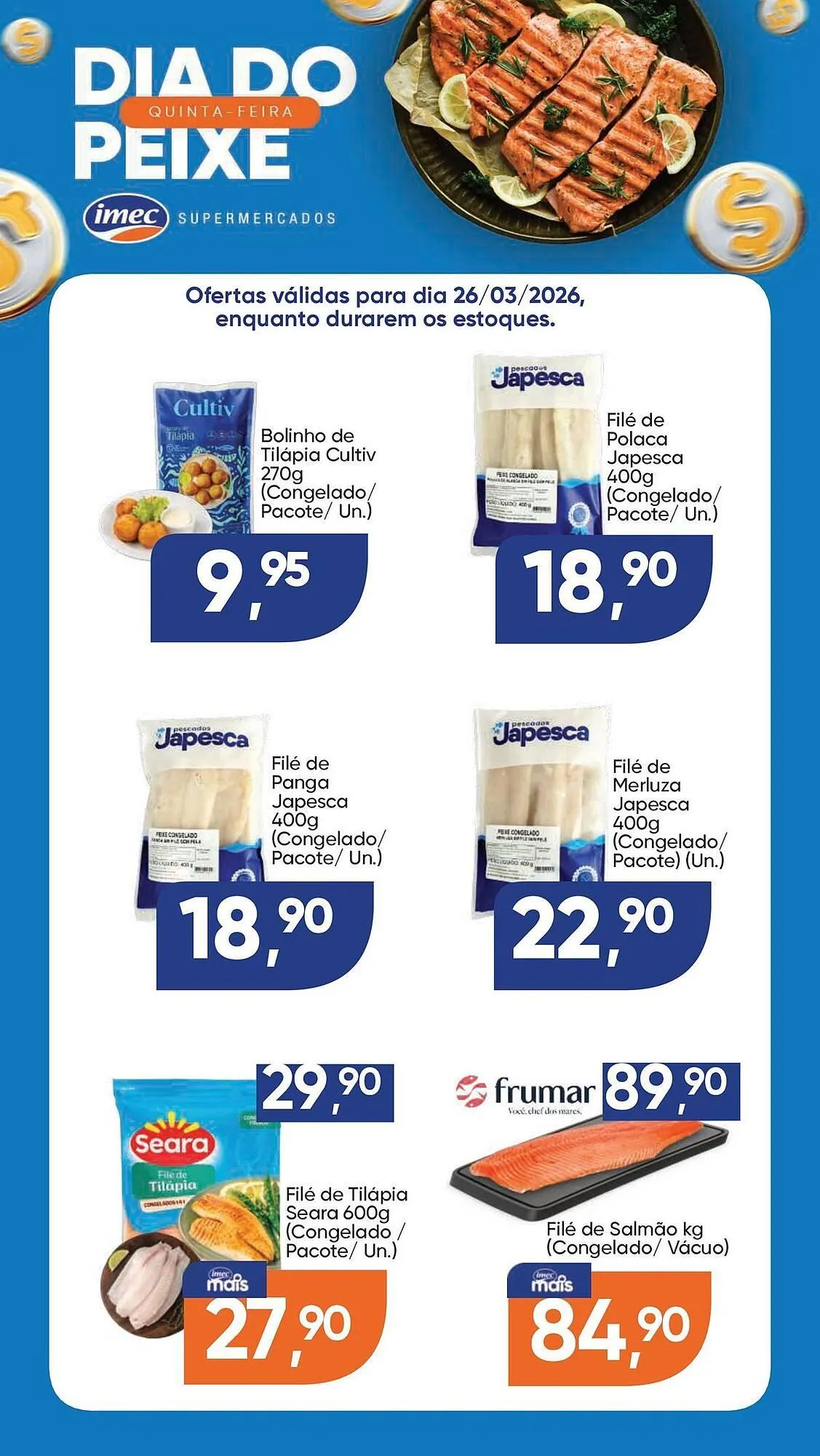 Encarte de Catálogo Imec Supermercados 26 de março até 26 de março 2026 - Pagina 1