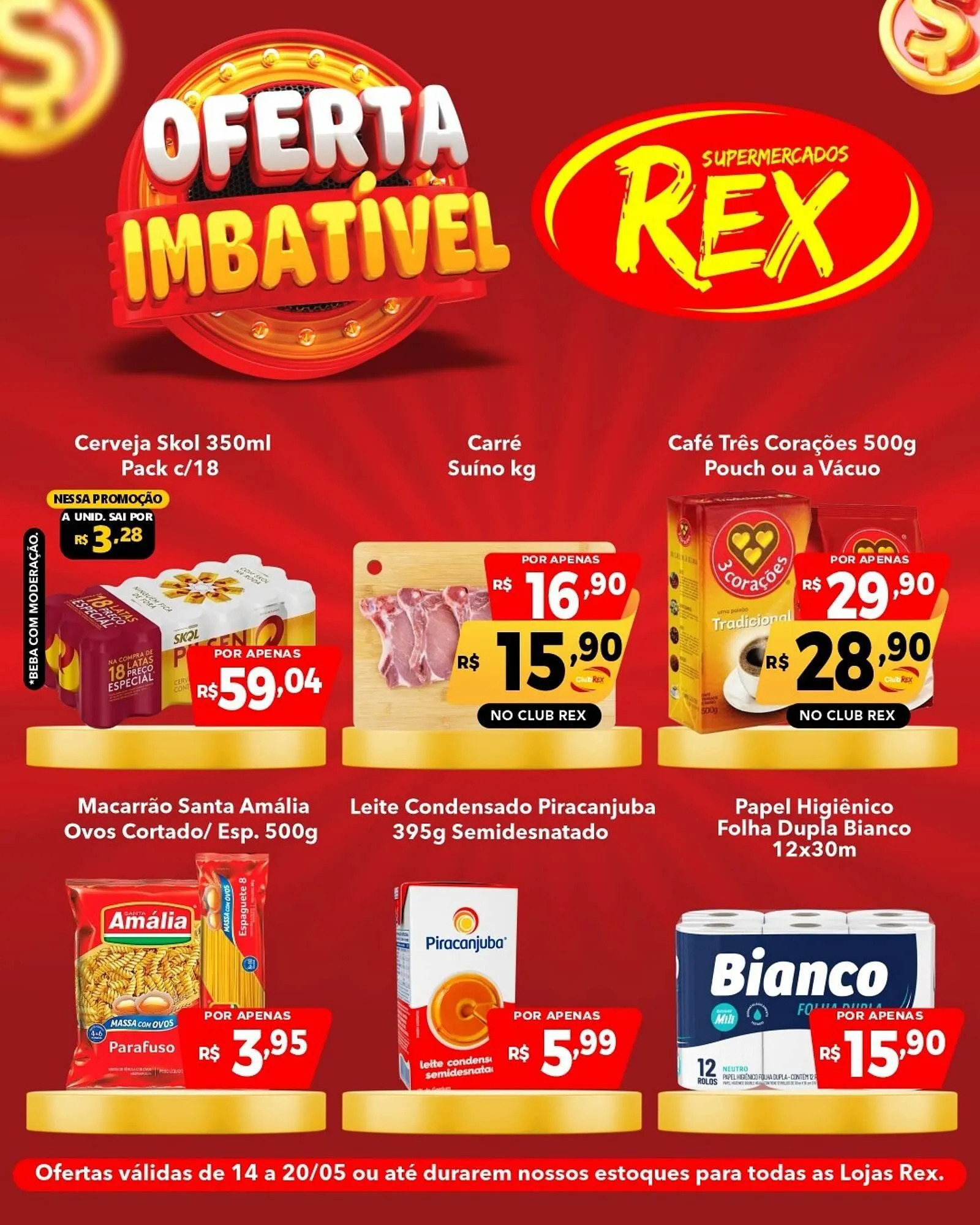 Encarte de Catálogo Supermercados Rex 14 de maio até 20 de maio 2026 - Pagina 1