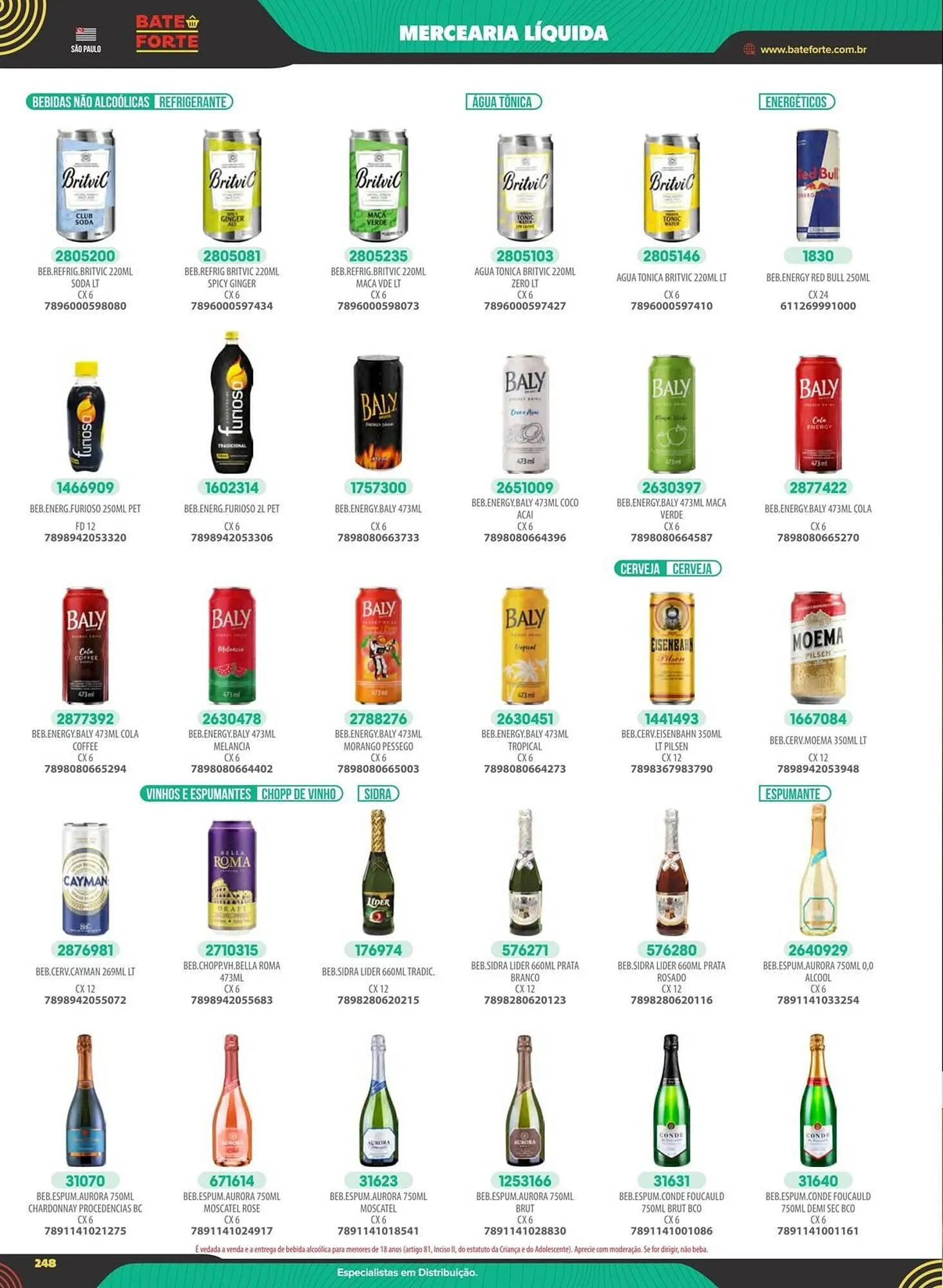 Encarte de Catálogo Atacado Bate Forte 20 de novembro até 31 de janeiro 2024 - Pagina 248