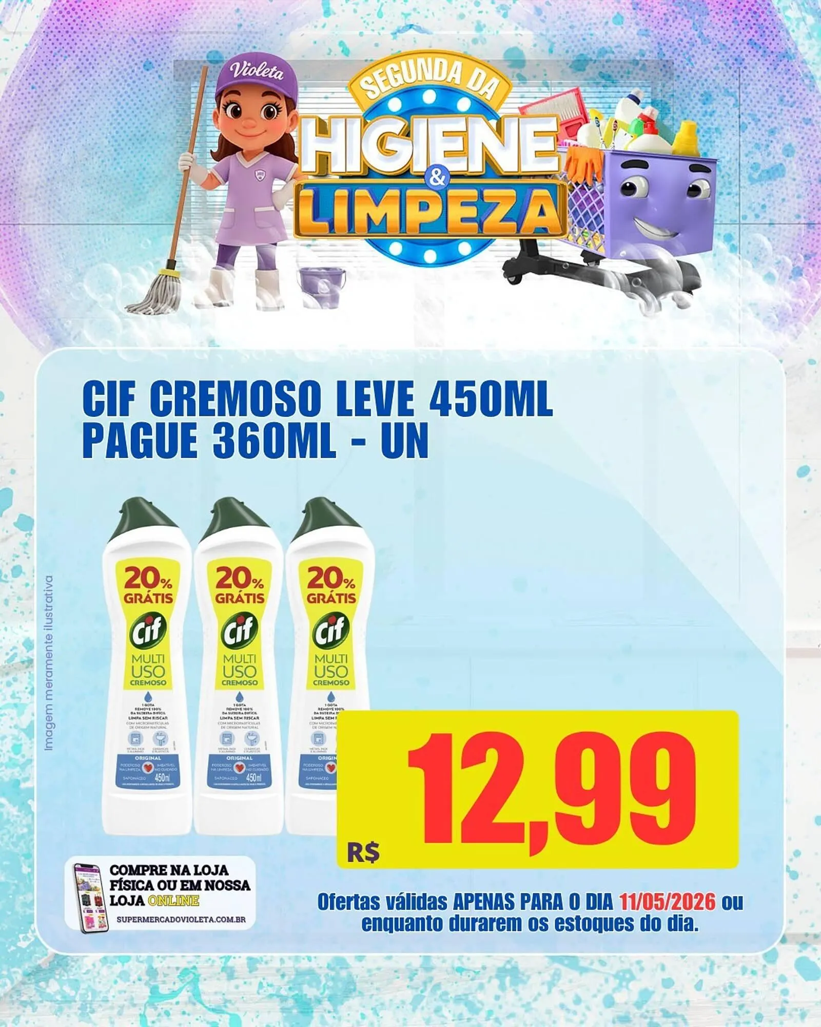 Encarte de Catálogo Violeta Supermercados 11 de maio até 11 de maio 2026 - Pagina 3
