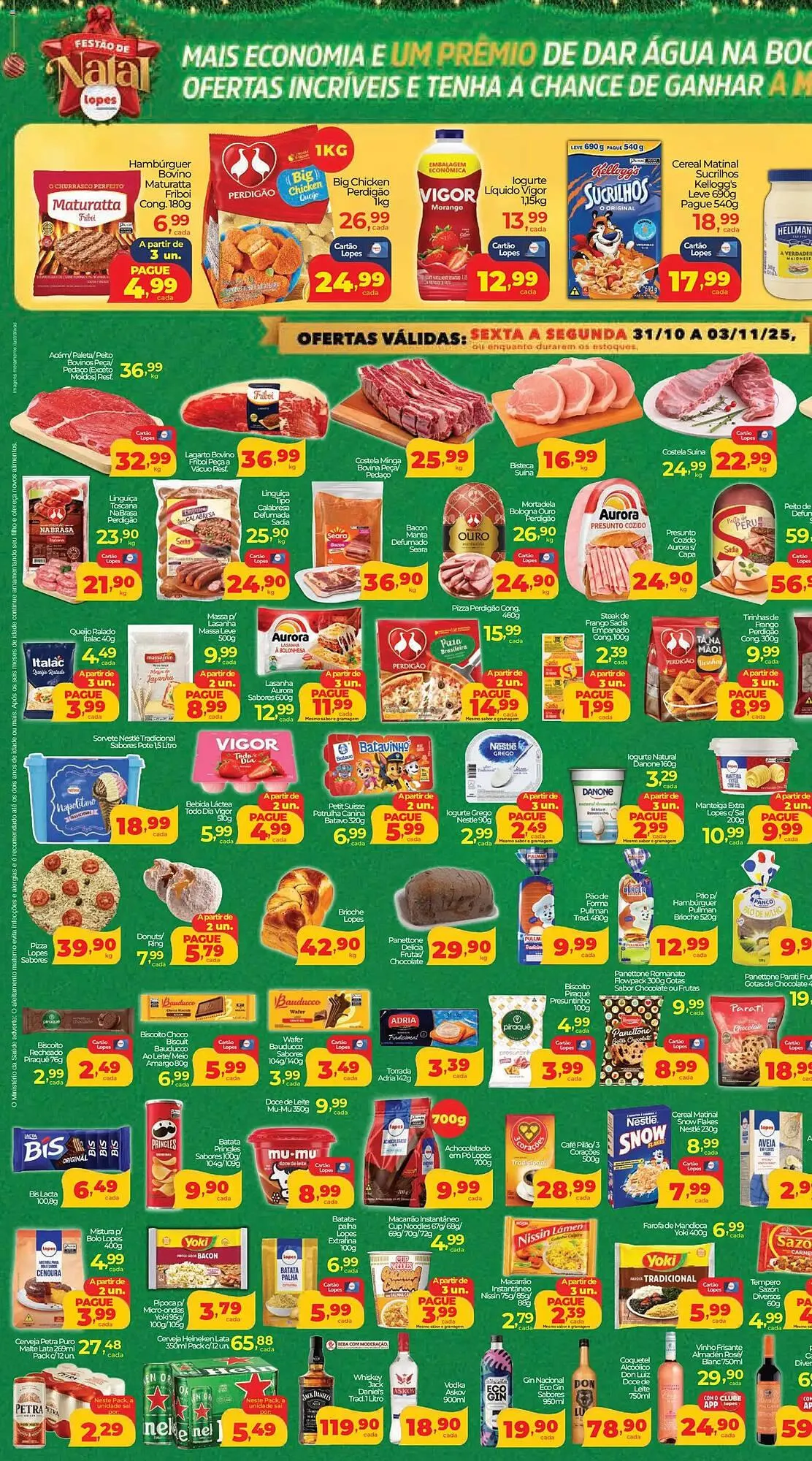 Encarte de Folheto Lopes Supermercados 31 de outubro até 3 de novembro 2025 - Pagina 2