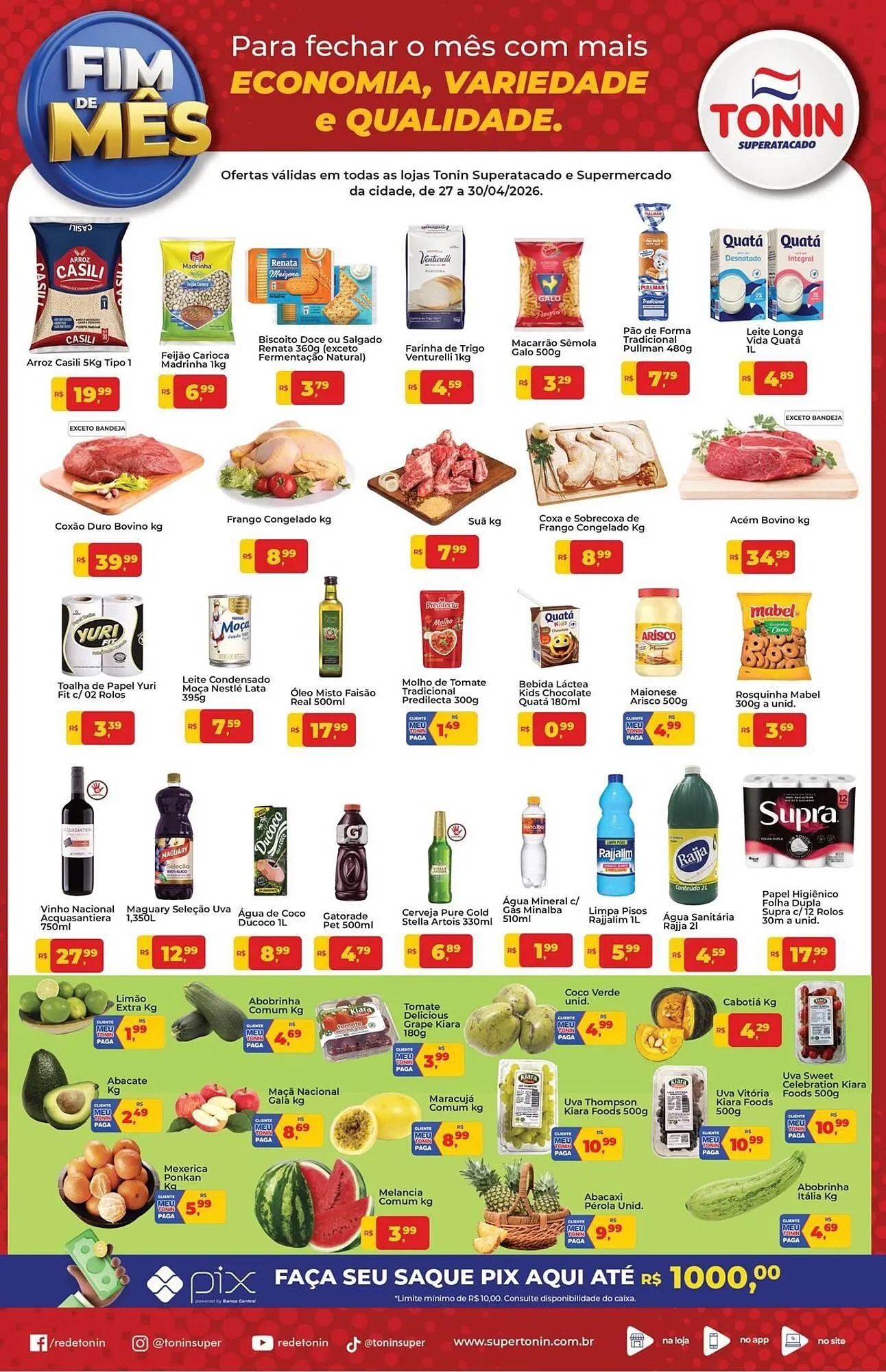 Encarte de Catálogo Tonin Superatacado 27 de abril até 30 de abril 2026 - Pagina 1