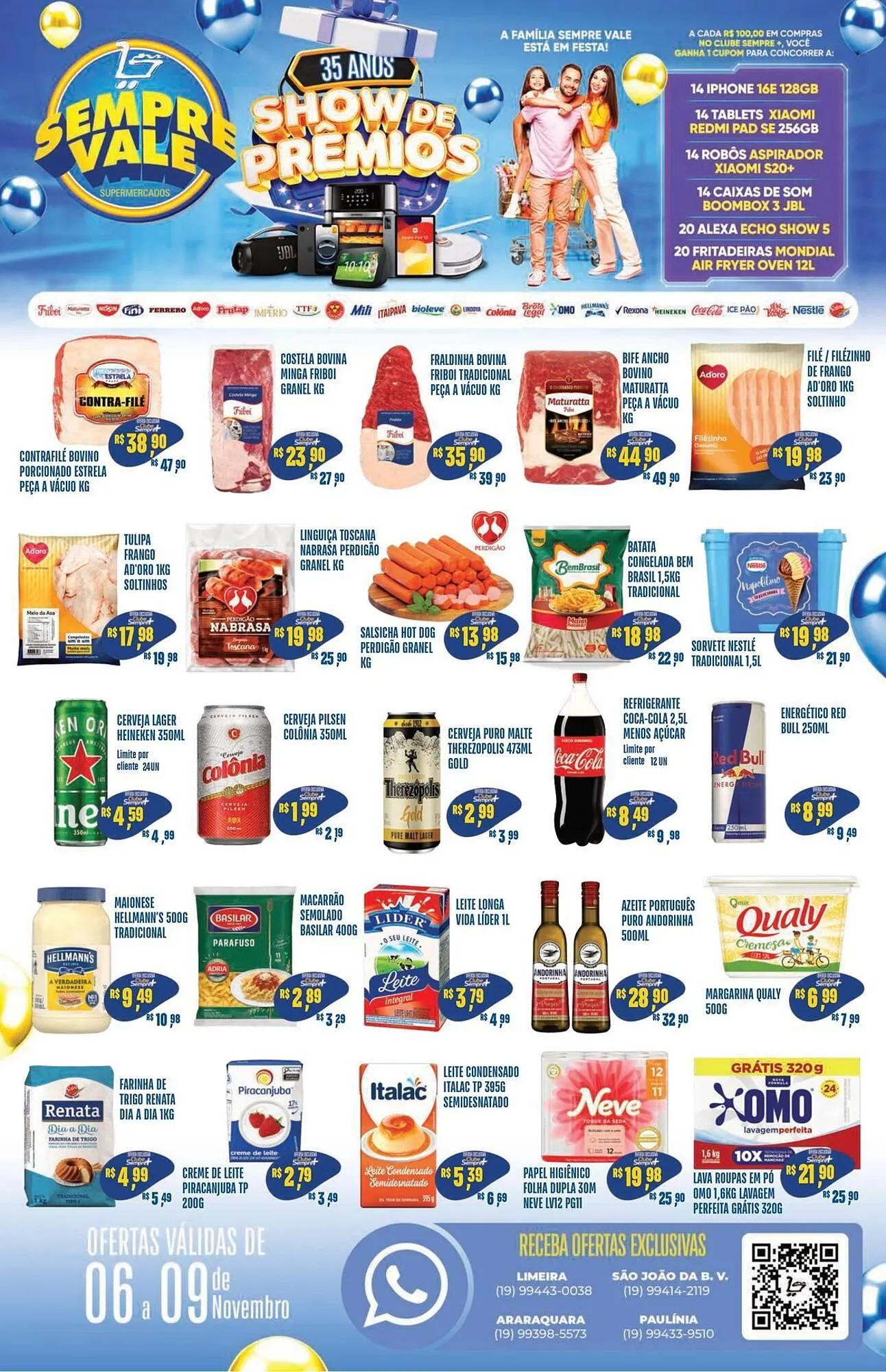 Encarte de Catálogo Sempre Vale Supermercados 6 de novembro até 9 de novembro 2025 - Pagina 1