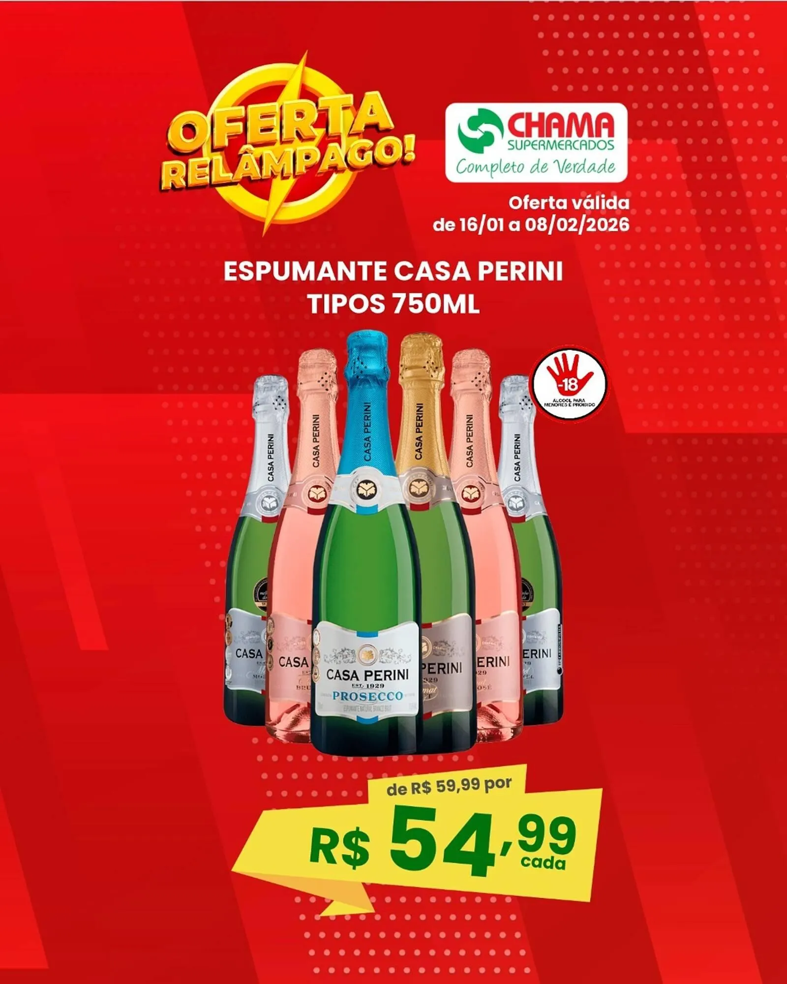 Encarte de Catálogo Chama Supermercados 19 de janeiro até 8 de fevereiro 2026 - Pagina 1