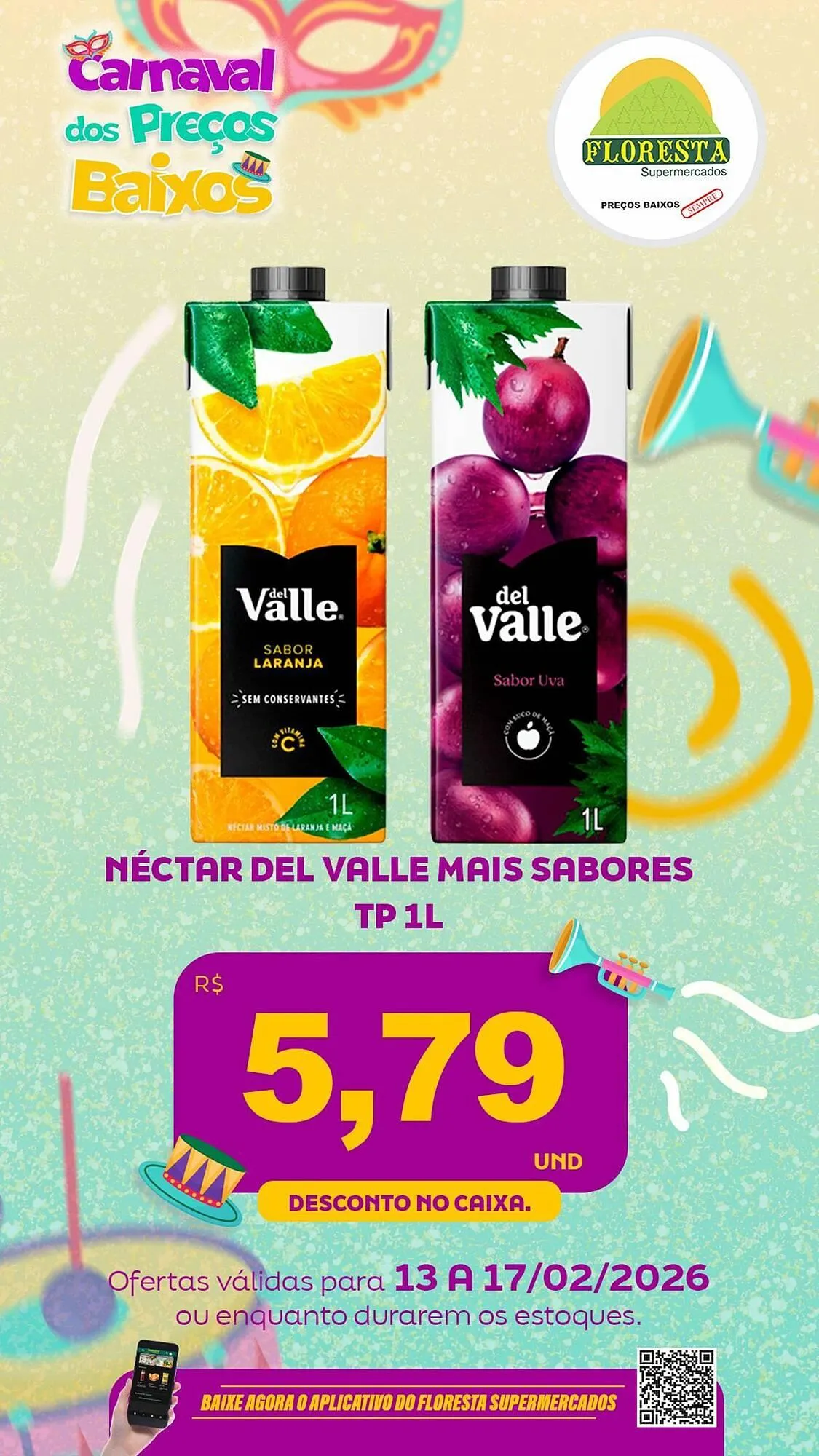 Encarte de Catálogo Floresta Supermercados 13 de fevereiro até 17 de fevereiro 2026 - Pagina 28