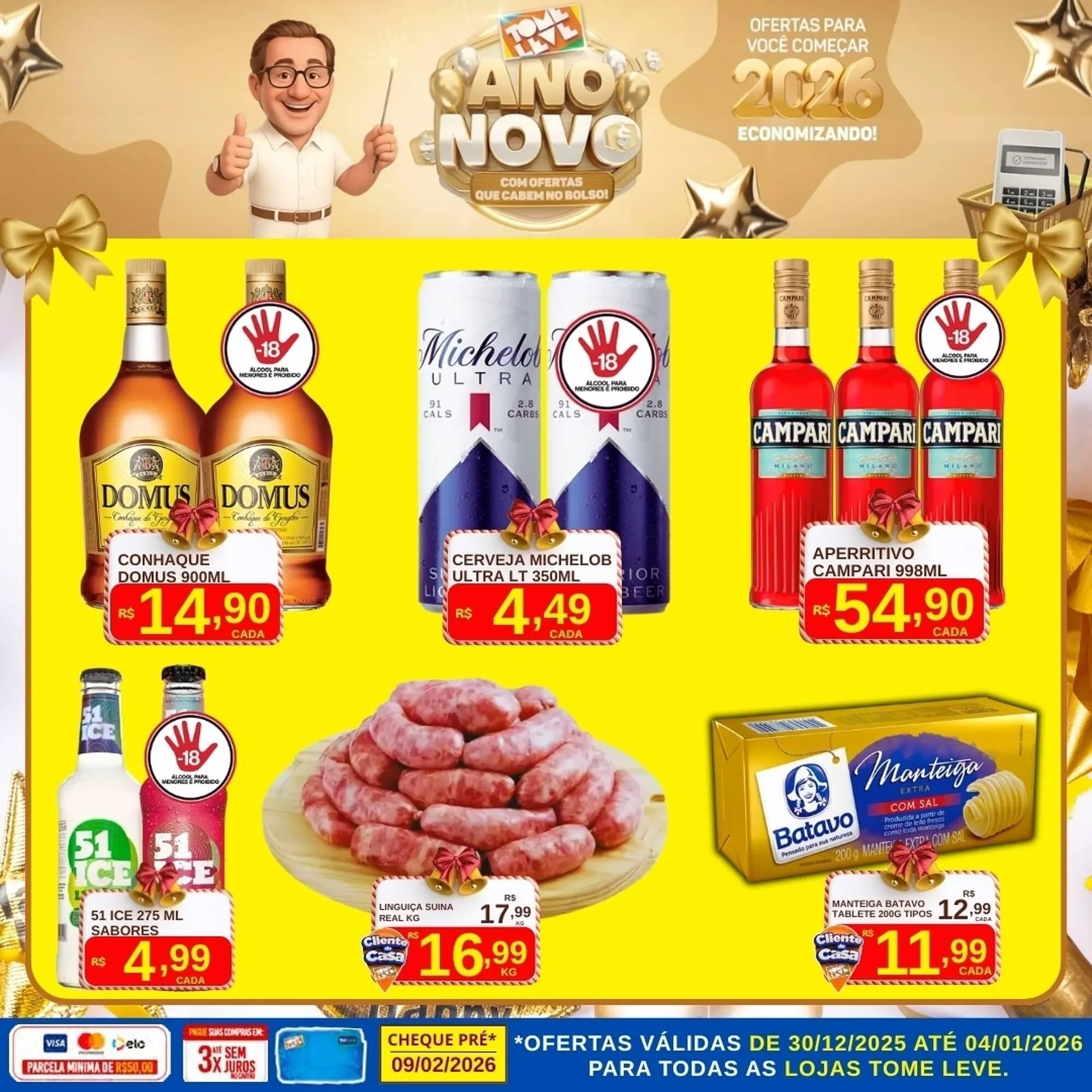 Encarte de Catálogo Tome Leve 30 de dezembro até 4 de janeiro 2026 - Pagina 1