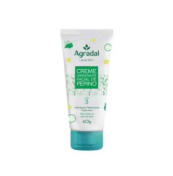 Creme Hidratante Facial Agradal Pepino 60G