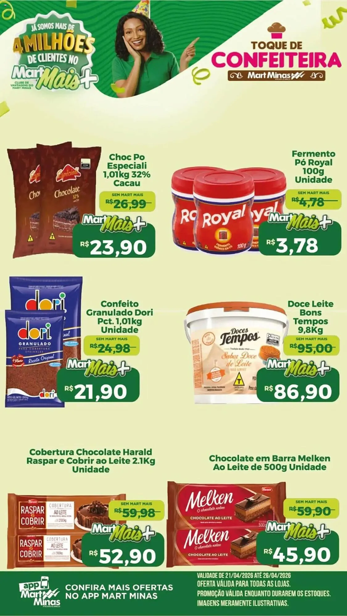 Encarte de Folheto Mart Minas 21 de abril até 26 de abril 2026 - Pagina 1