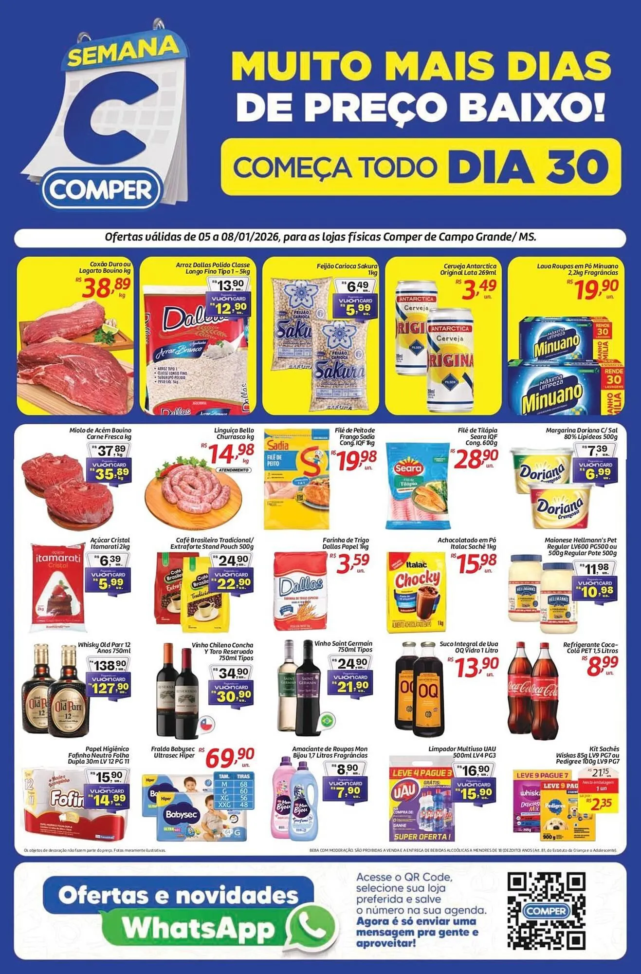 Encarte de Folheto Comper 5 de janeiro até 8 de janeiro 2026 - Pagina 1
