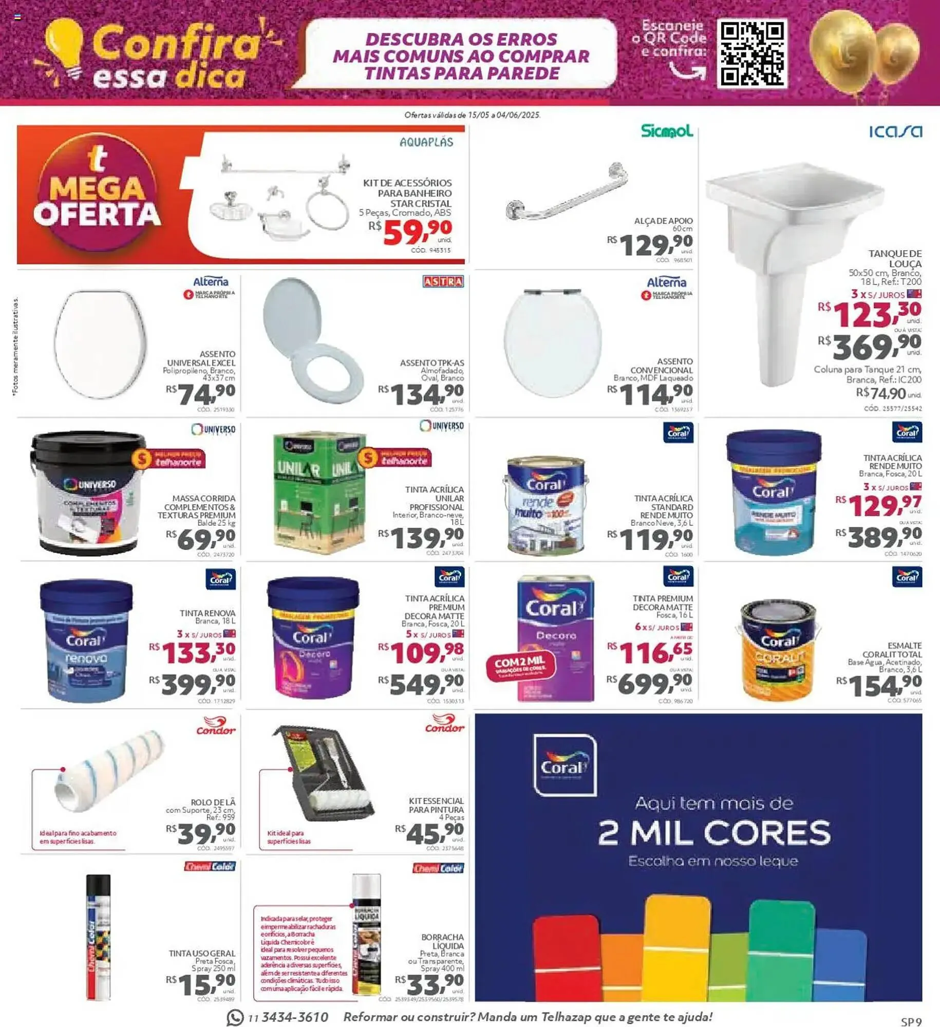 Encarte de Catálogo Telhanorte 15 de maio até 5 de junho 2025 - Pagina 9