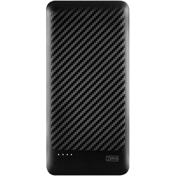 Carregador Portátil Power Bank USB, Fast Charger PD, 10000mAh, Preto, SL10, 2Plug - CX 1 UN