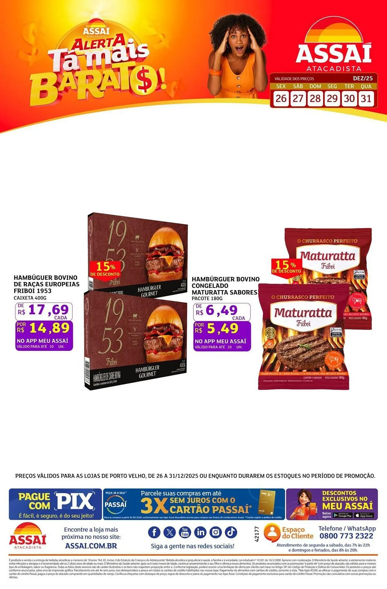 Encarte de Encarte Assaí Atacadista 26 de dezembro até 31 de dezembro 2025 - Pagina 1