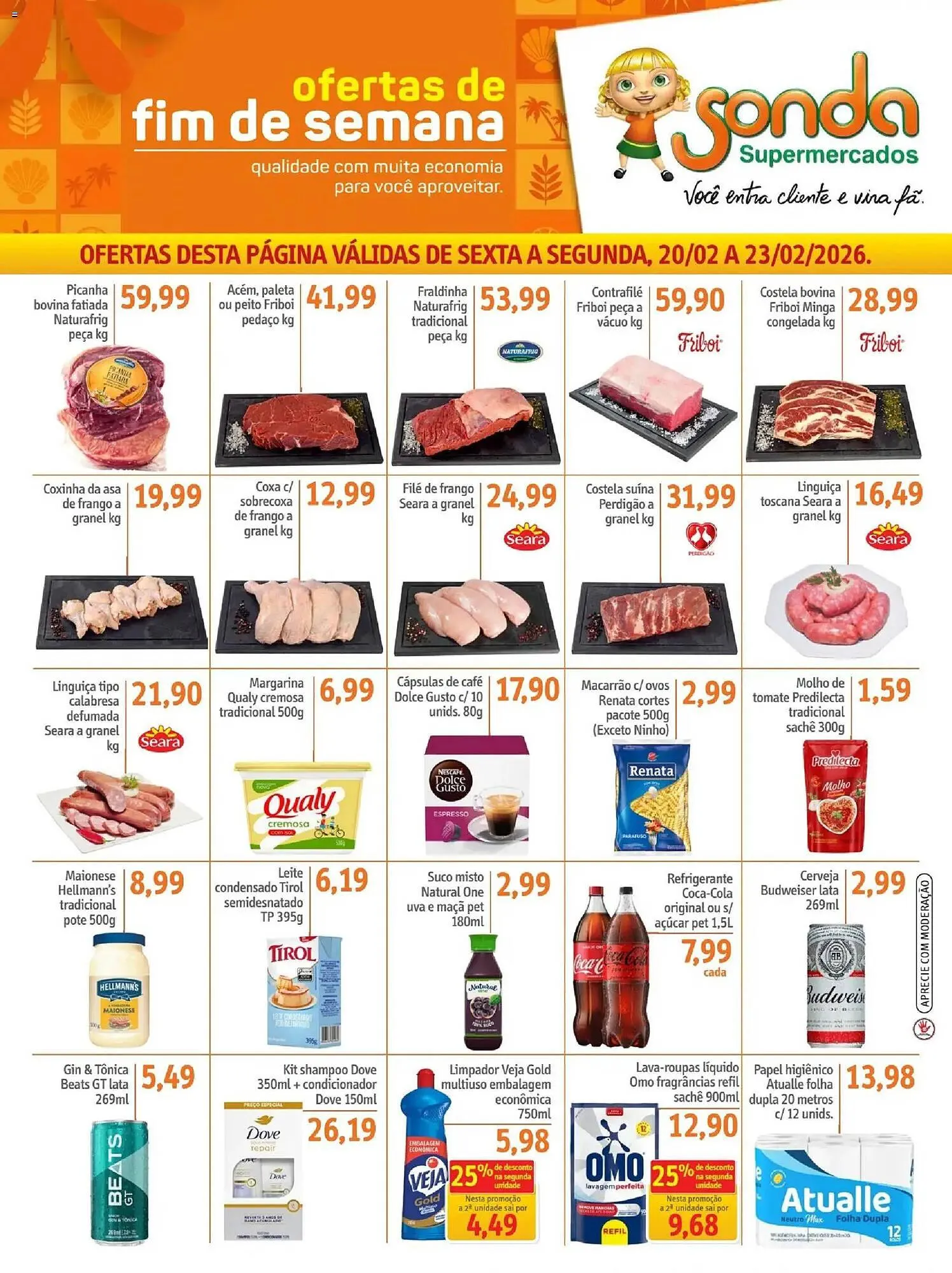 Encarte de Folheto Sonda 20 de fevereiro até 24 de fevereiro 2026 - Pagina 1