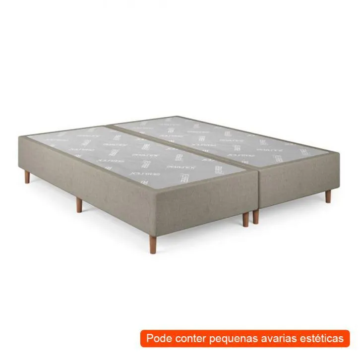 [OUTLET] Base para Cama Queen Quartzo (36x192x203) Cinza