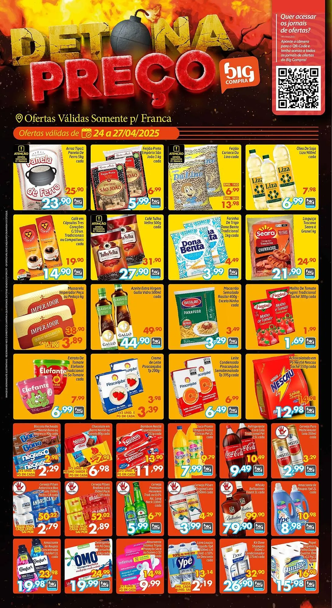 Encarte de Catálogo Supermercados Big Compra 24 de abril até 30 de abril 2025 - Pagina 1
