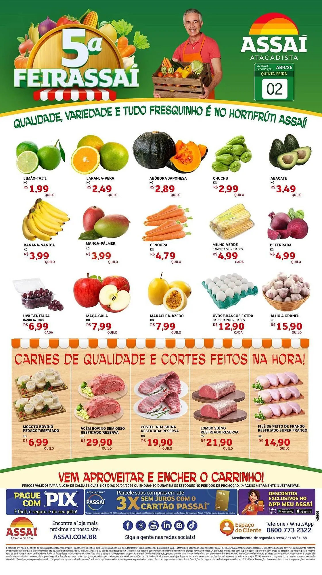 Encarte de Encarte Assaí Atacadista 2 de abril até 2 de abril 2026 - Pagina 1