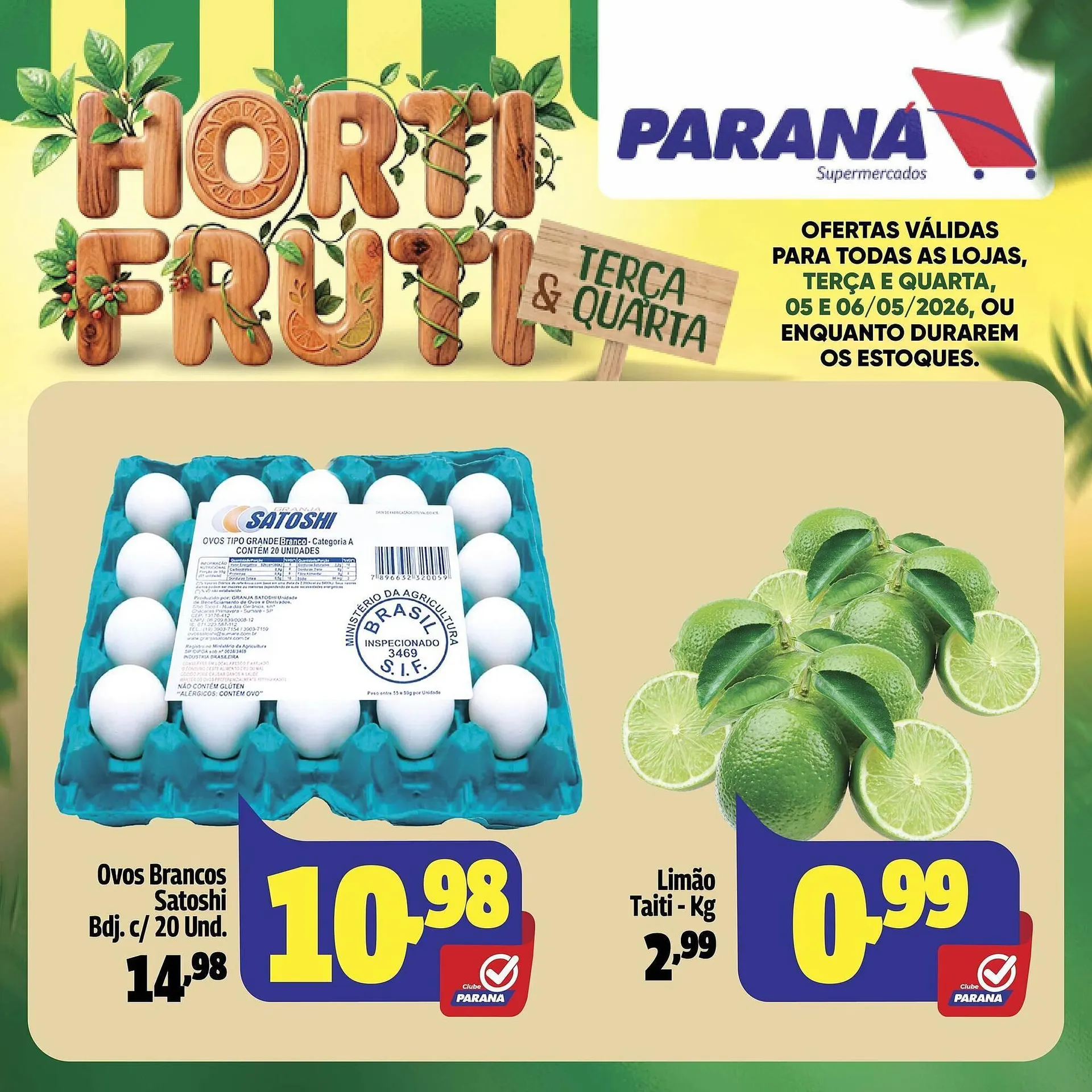 Encarte de Folheto Supermercado Paraná 5 de maio até 6 de maio 2026 - Pagina 1