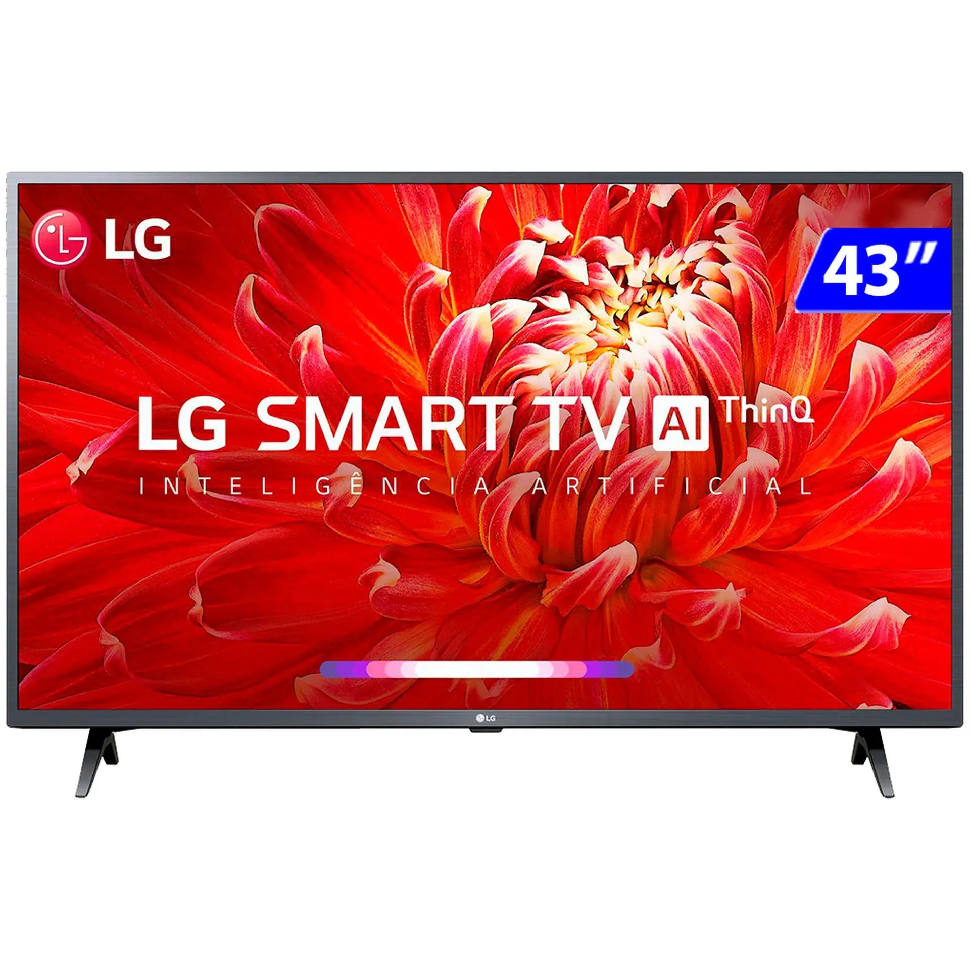 Smart TV LG LED 43” Full HD Wi-Fi WebOS Quad Core AI ThinQ 43LM6370PSB.BWZ