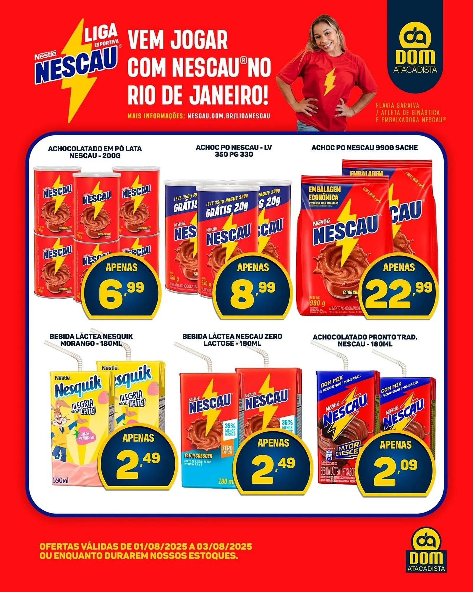 Encarte de Catálogo Dom Atacadista 1 de agosto até 3 de agosto 2025 - Pagina 1