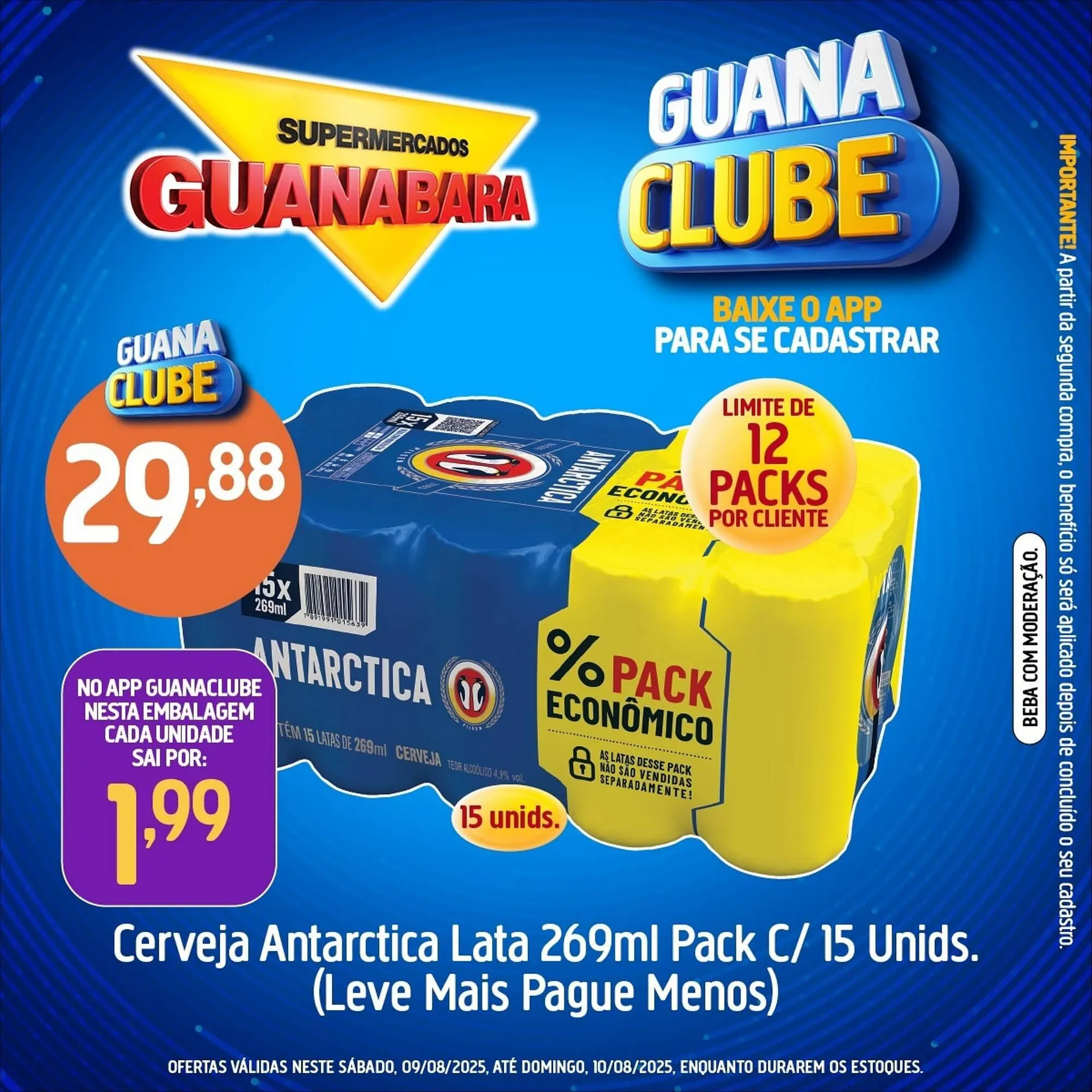 Encarte de Catálogo Supermercados Guanabara 9 de agosto até 10 de agosto 2025 - Pagina 1