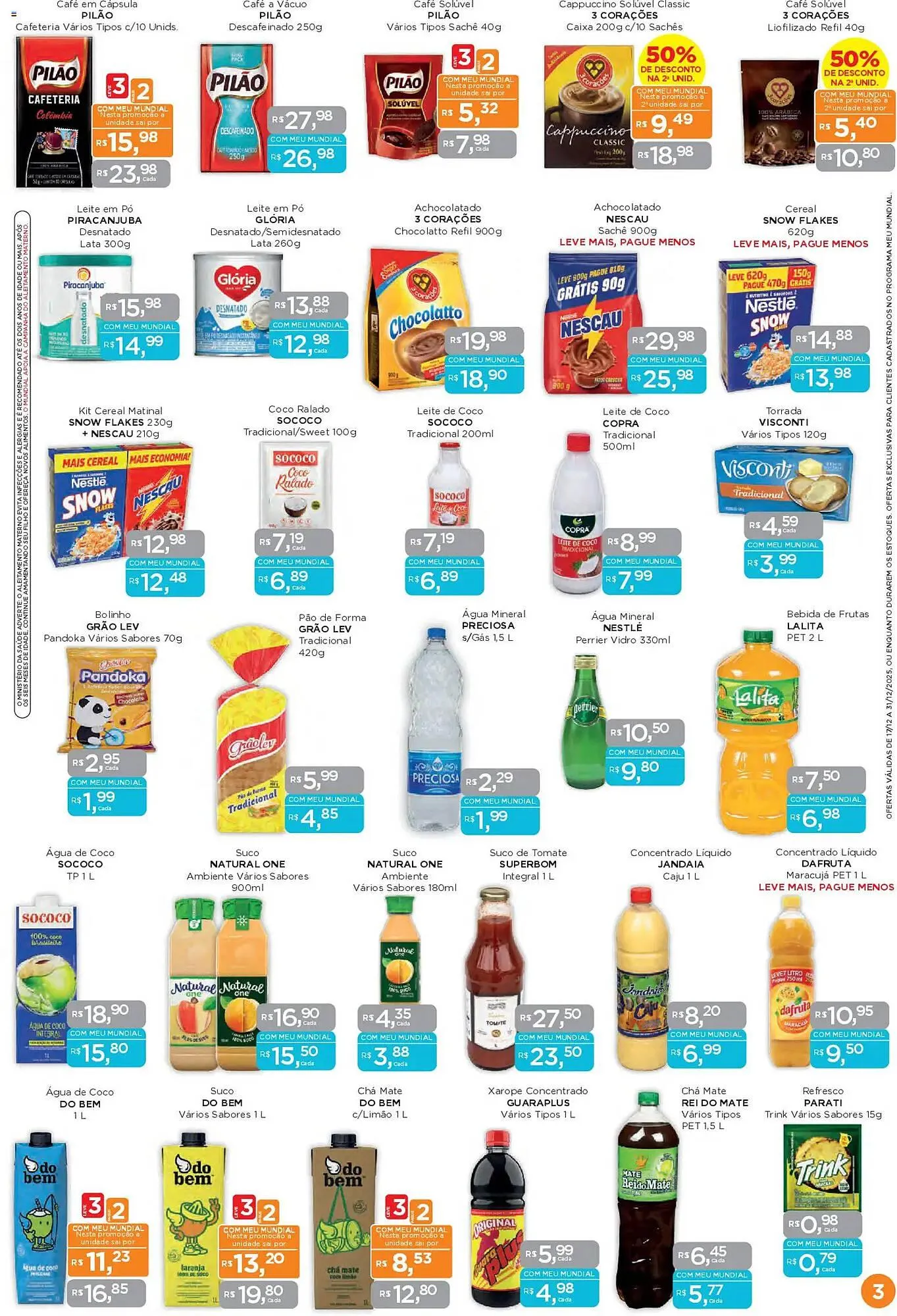 Encarte de Encarte Supermercados Mundial 17 de dezembro até 31 de dezembro 2025 - Pagina 3