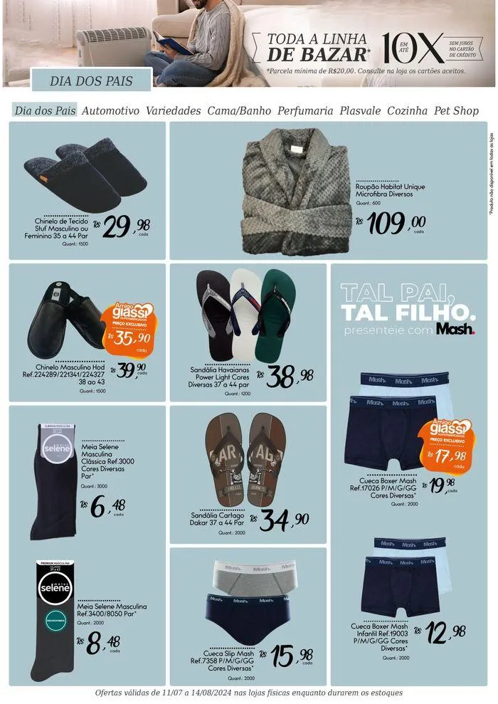 Encarte de Bazar & Eletro Giassi 11 de julho até 14 de agosto 2024 - Pagina 7