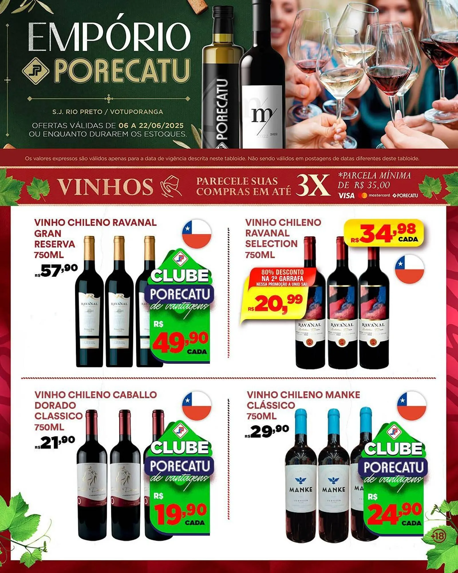 Encarte de Catálogo Supermercado Porecatu 11 de junho até 22 de junho 2025 - Pagina 1