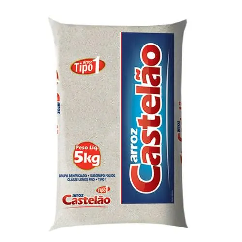 Arroz Tipo 1 Castelão Pacote 5Kg