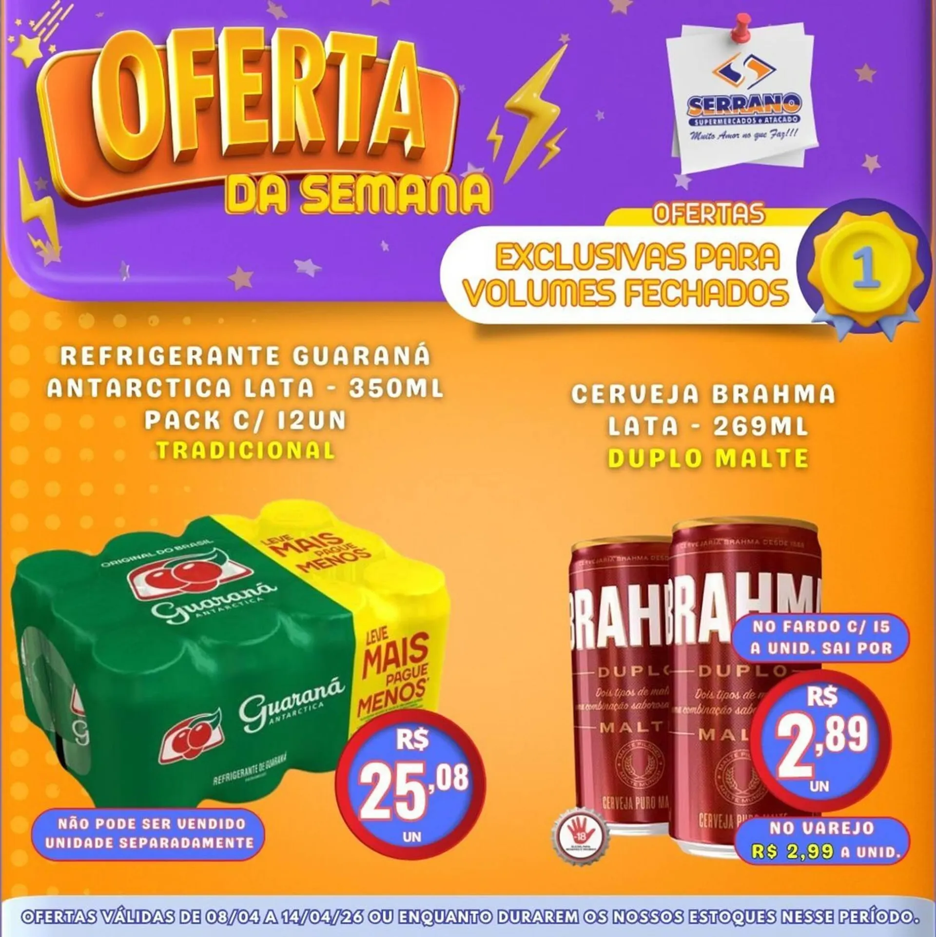 Encarte de Catálogo Serrano Supermercado 8 de abril até 14 de abril 2026 - Pagina 7