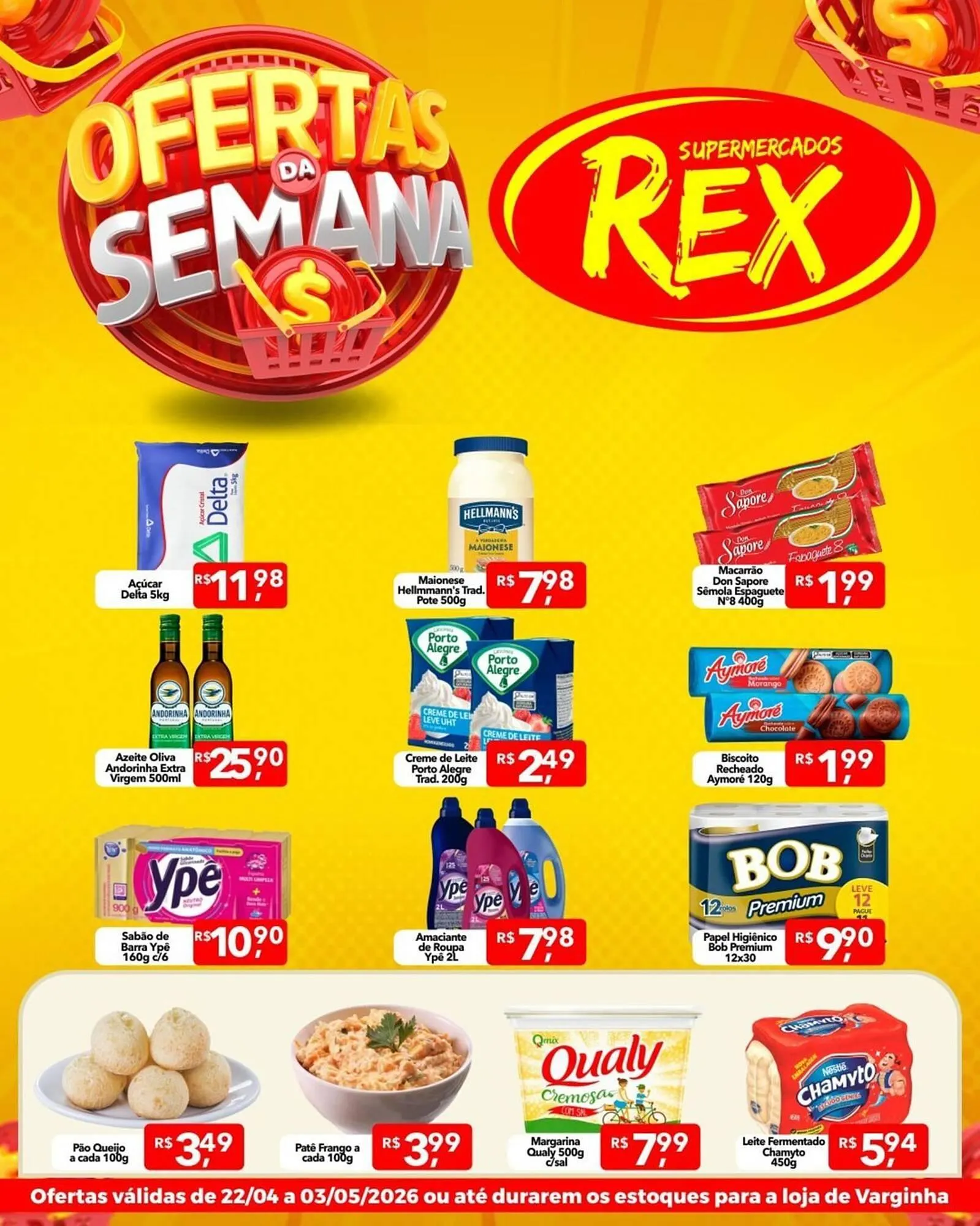 Encarte de Catálogo Supermercados Rex 22 de abril até 3 de maio 2026 - Pagina 2