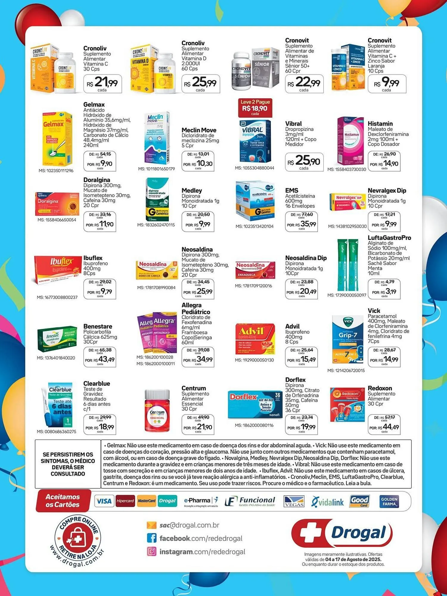 Encarte de Catálogo Drogal 4 de agosto até 17 de agosto 2025 - Pagina 8