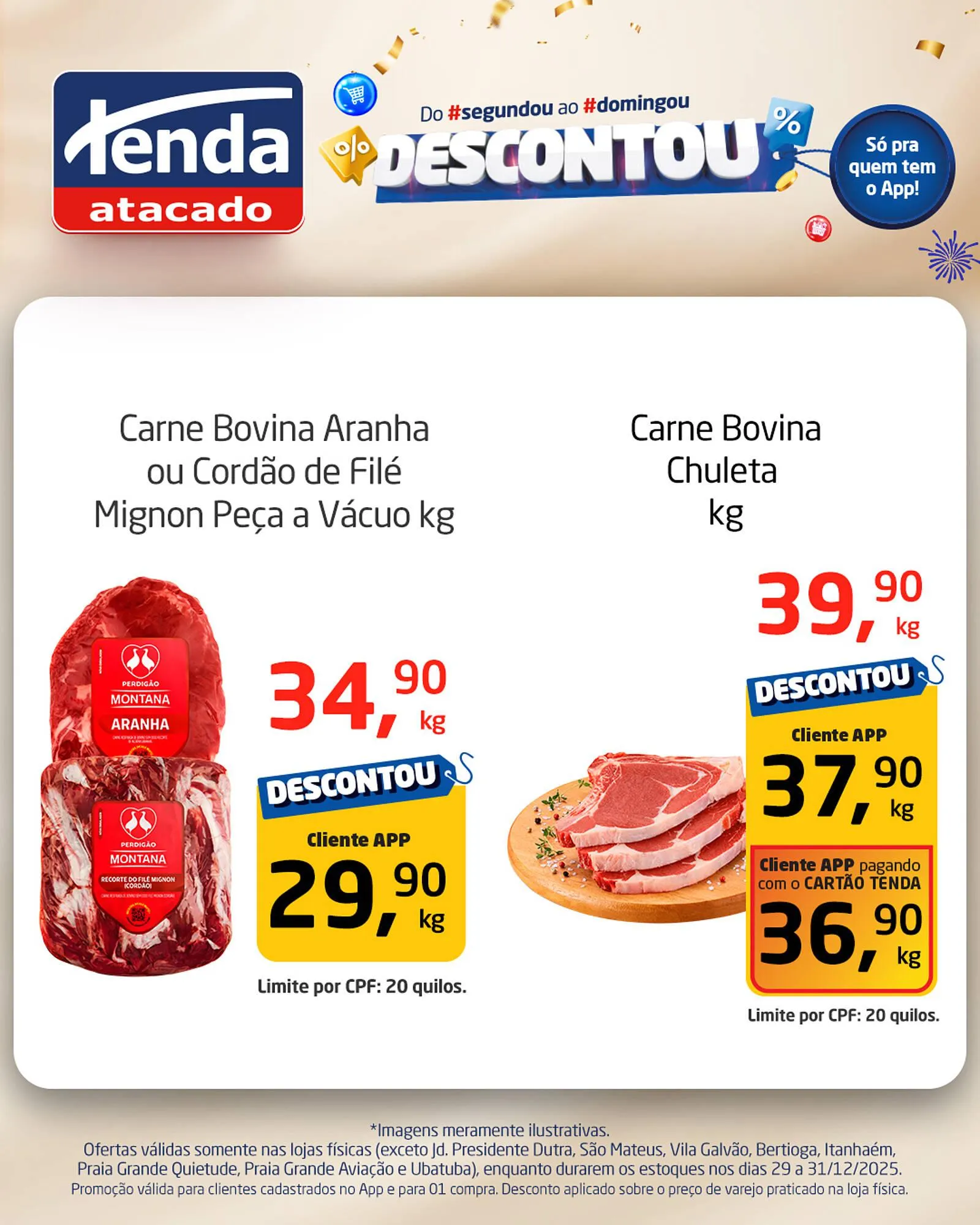 Encarte de Folheto Tenda Atacado 29 de dezembro até 31 de dezembro 2025 - Pagina 1