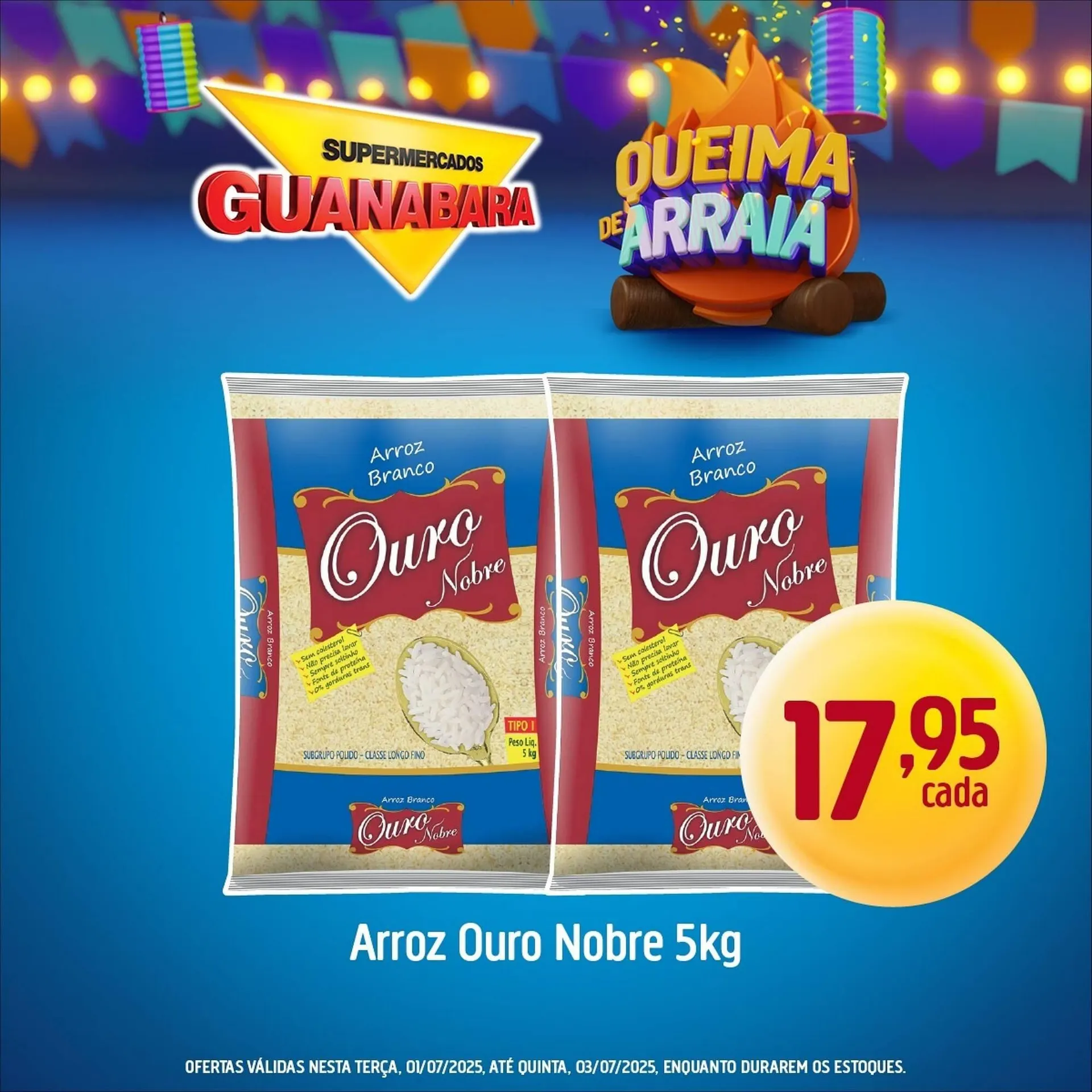 Encarte de Catálogo Supermercados Guanabara 1 de julho até 3 de julho 2025 - Pagina 1