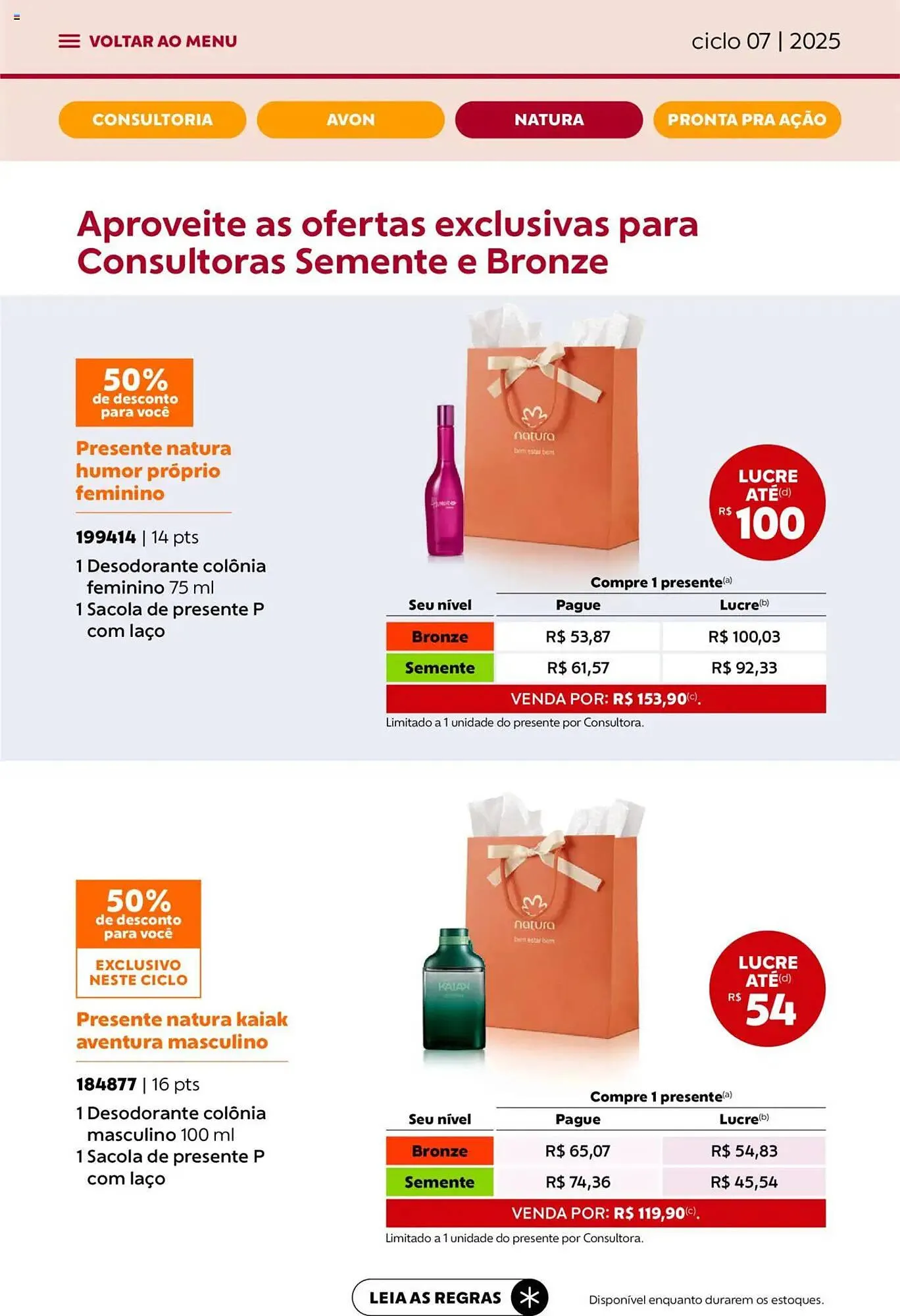 Encarte de Catálogo Avon 3 de abril até 1 de maio 2025 - Pagina 55