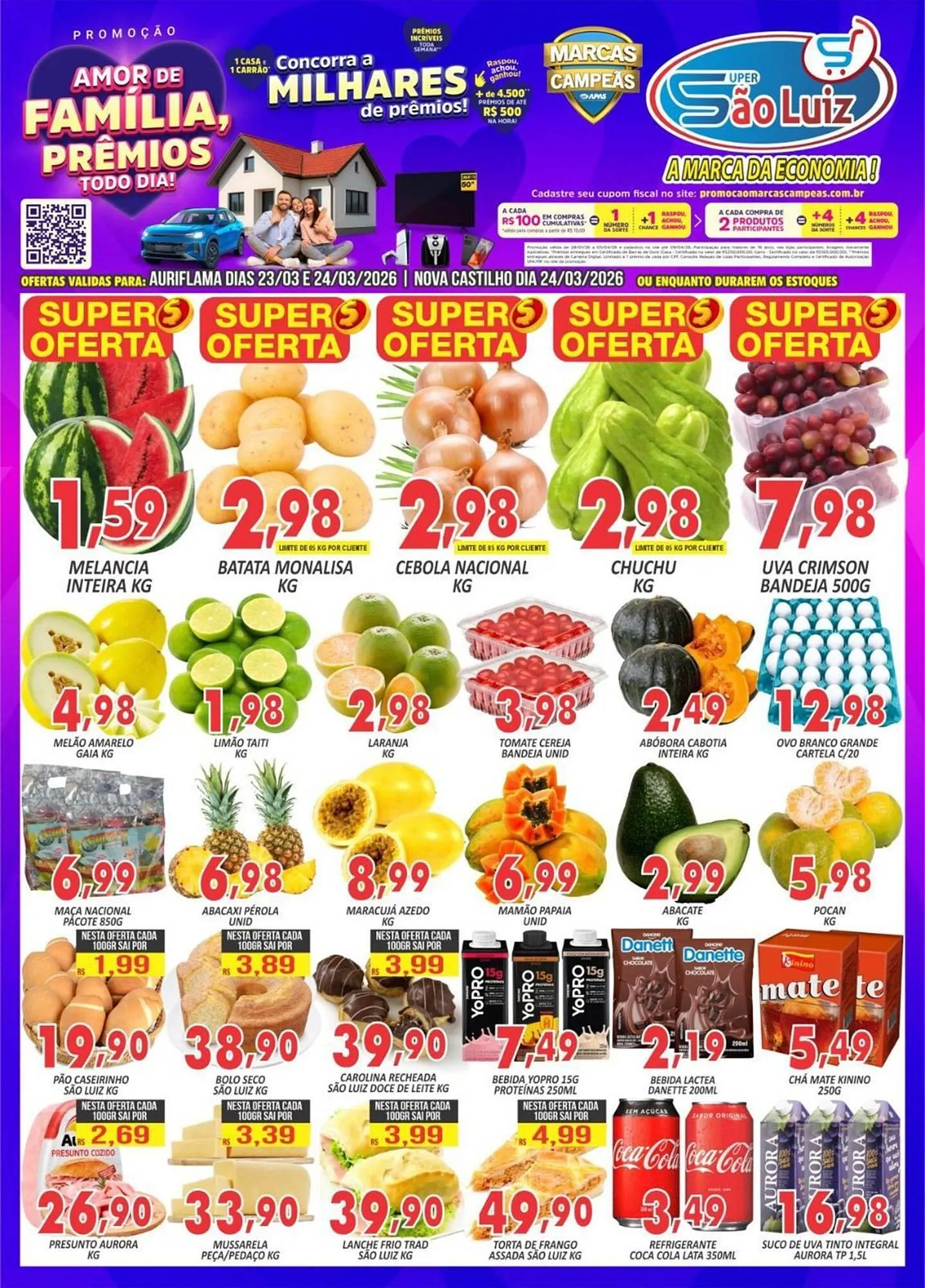 Encarte de Catálogo Super São Luiz 23 de março até 24 de março 2026 - Pagina 1