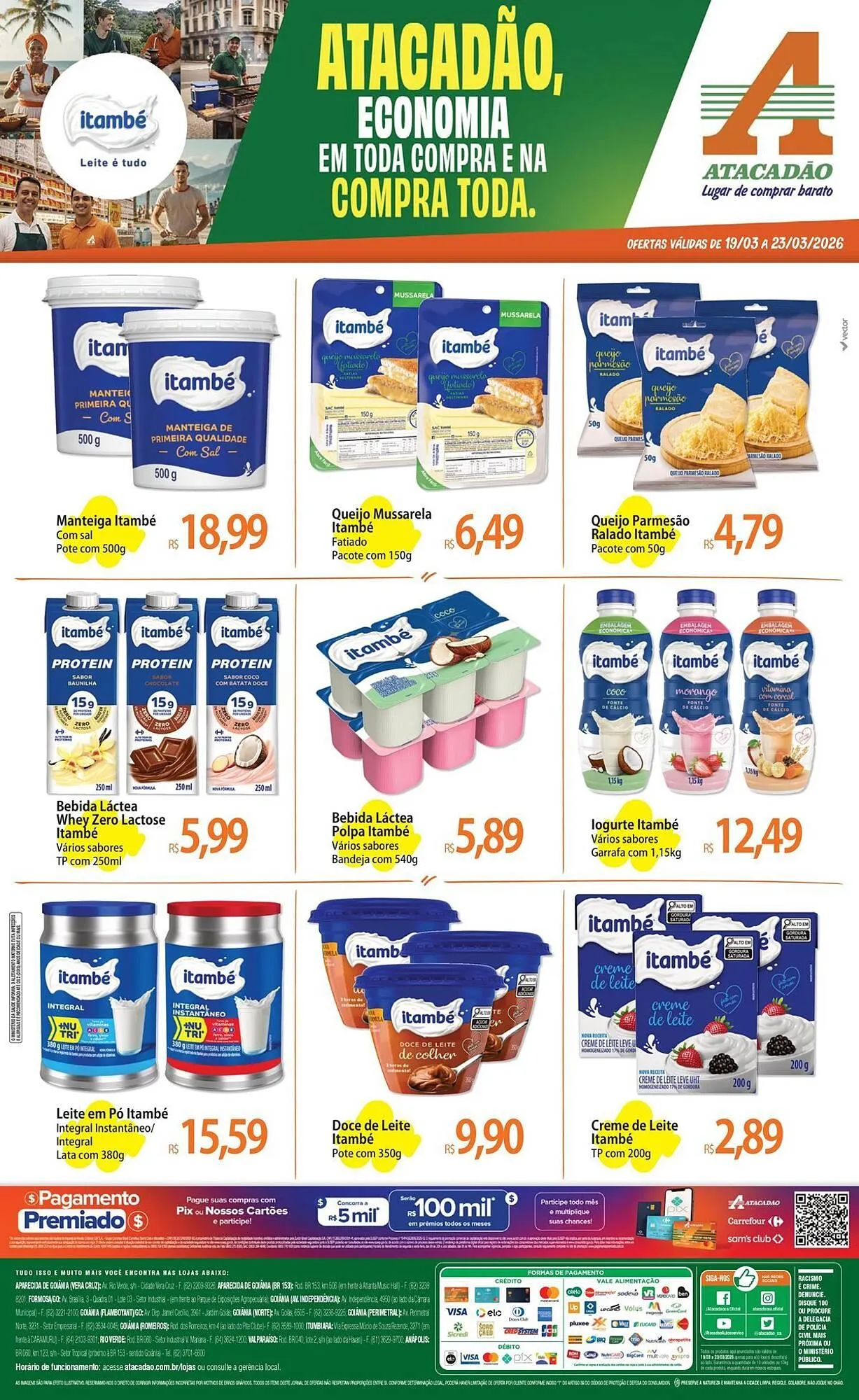 Encarte de Folheto Atacadão 19 de março até 23 de março 2026 - Pagina 1