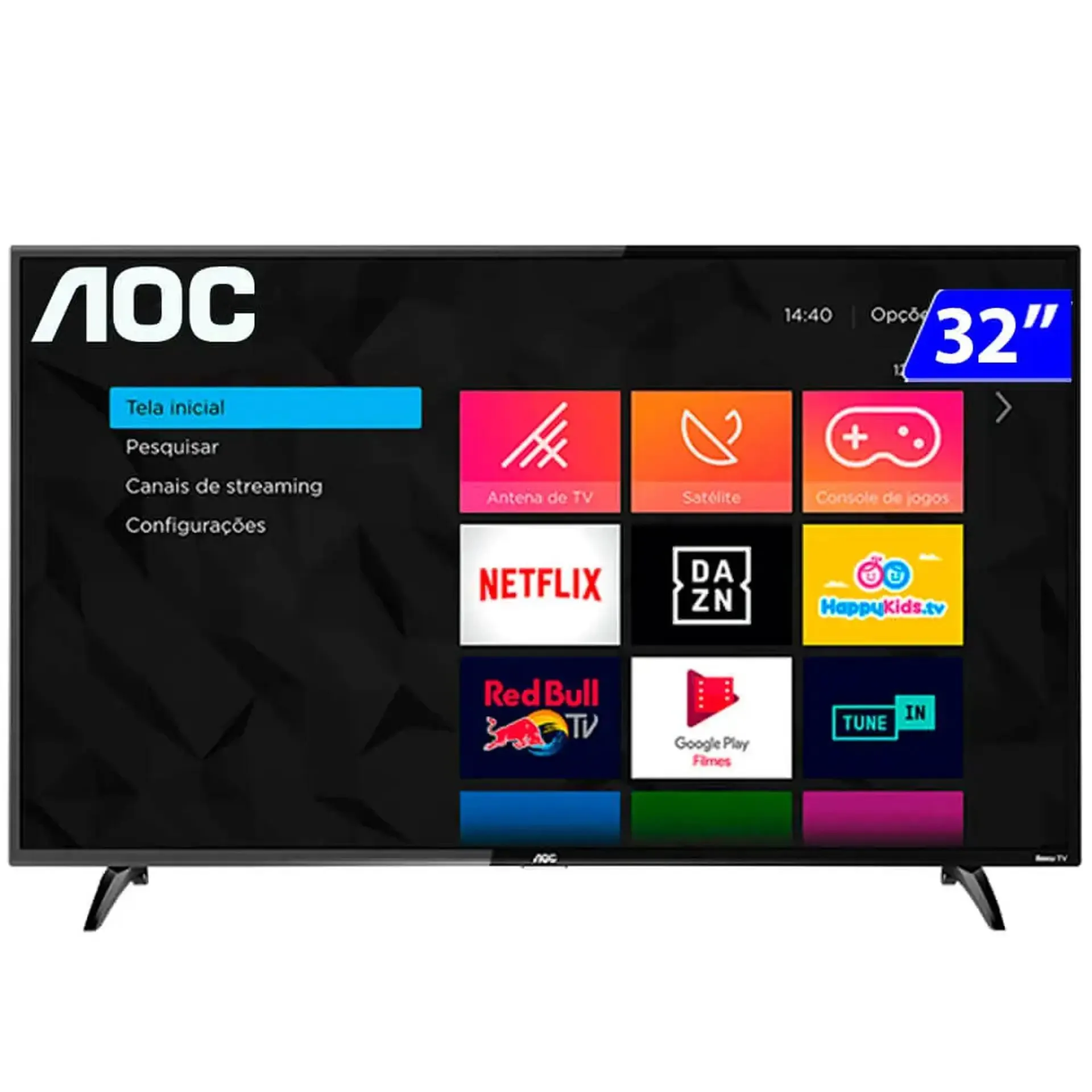 Smart TV AOC Roku LED 32" HD Wi-Fi Digital Noise Reduction 32S5195