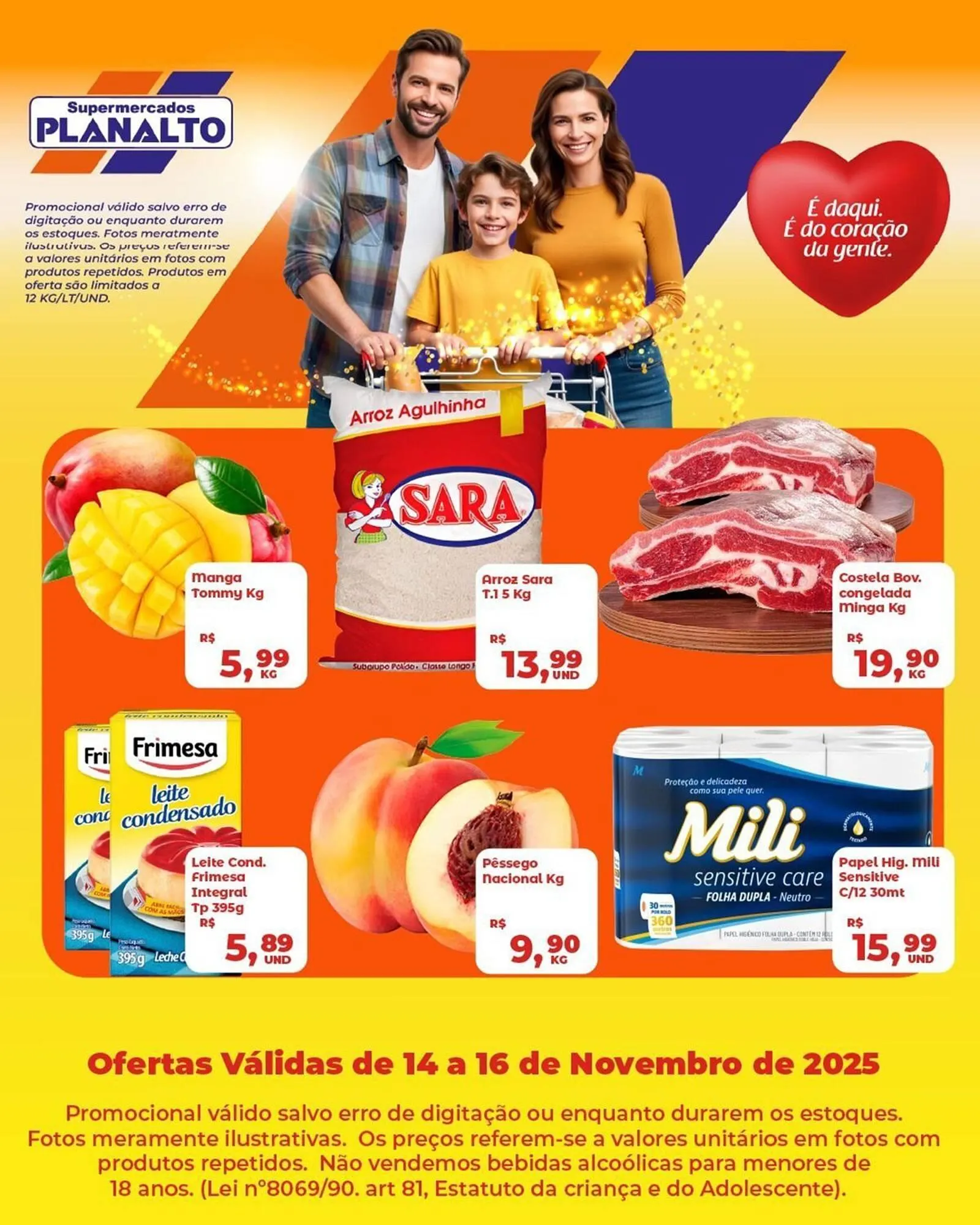 Encarte de Catálogo Supermercados Planalto 14 de novembro até 16 de novembro 2025 - Pagina 1