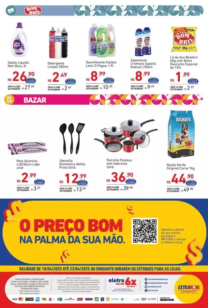 Encarte de Ofertas da semana Extrabom Supermercados 11 de abril até 24 de abril 2025 - Pagina 10