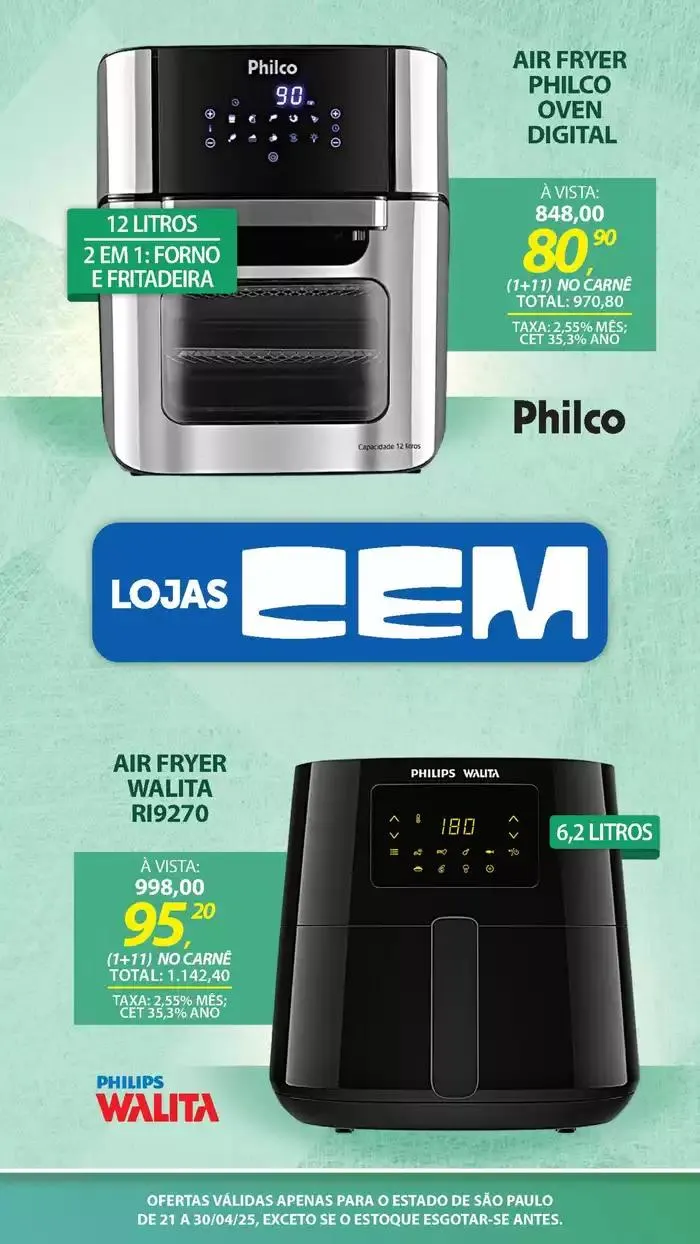 Encarte de Encarte Lojas Cem 18 de abril até 30 de abril 2025 - Pagina 73