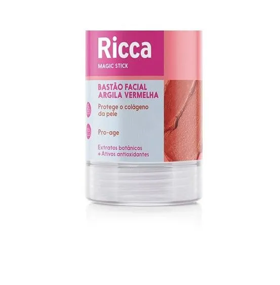 Bastão Facial Argila Vermelha Ricca