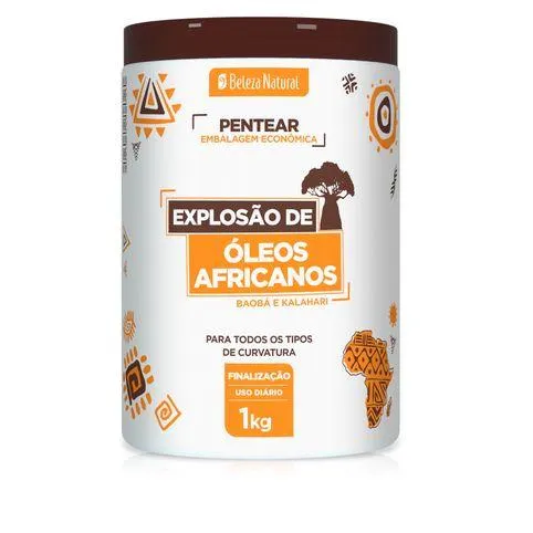 Creme para Pentear Beleza Natural Explosão de Óleo Africanos 1Kg