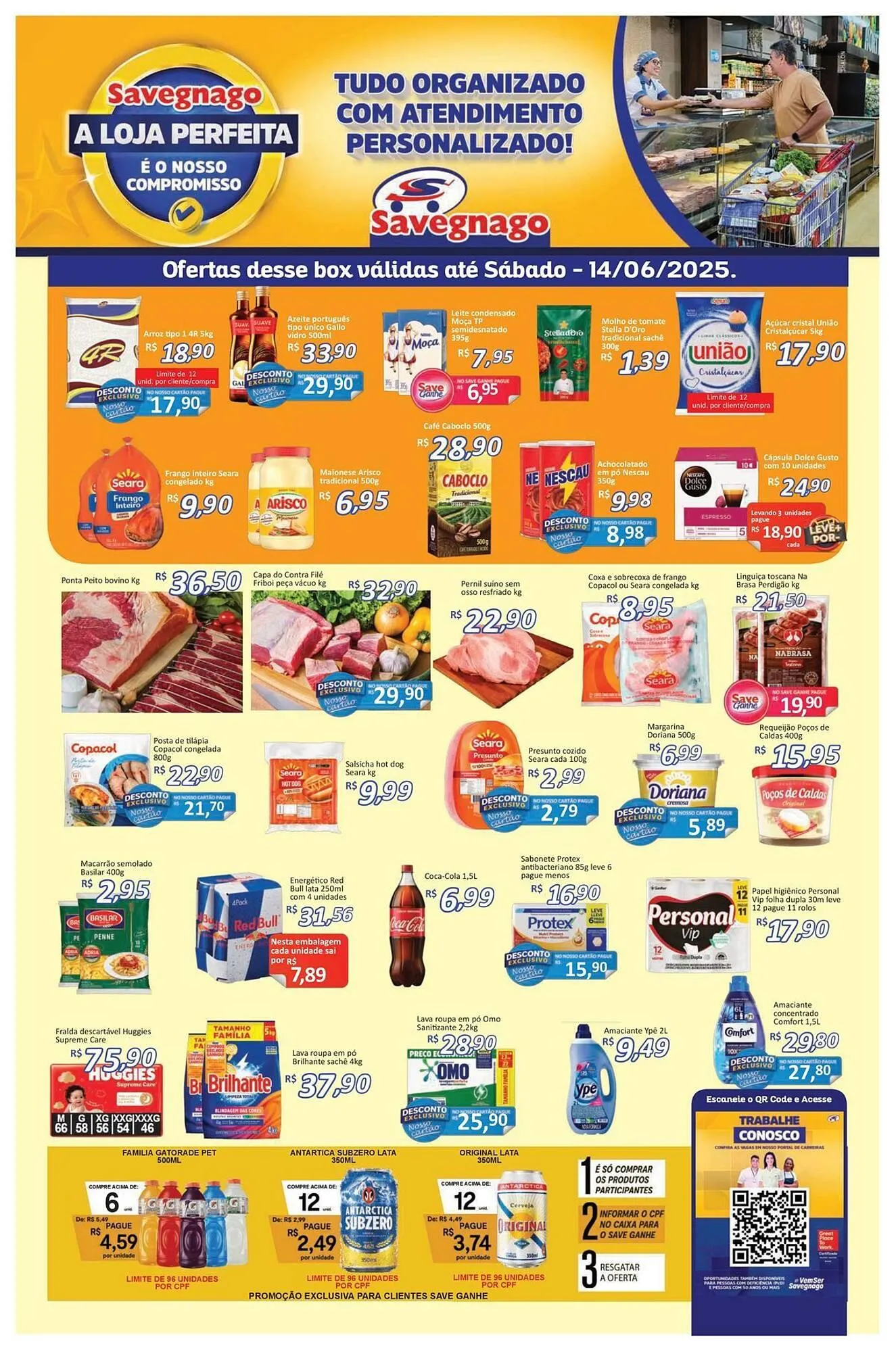 Encarte de Catálogo Supermercados Savegnago 12 de junho até 15 de junho 2025 - Pagina 1